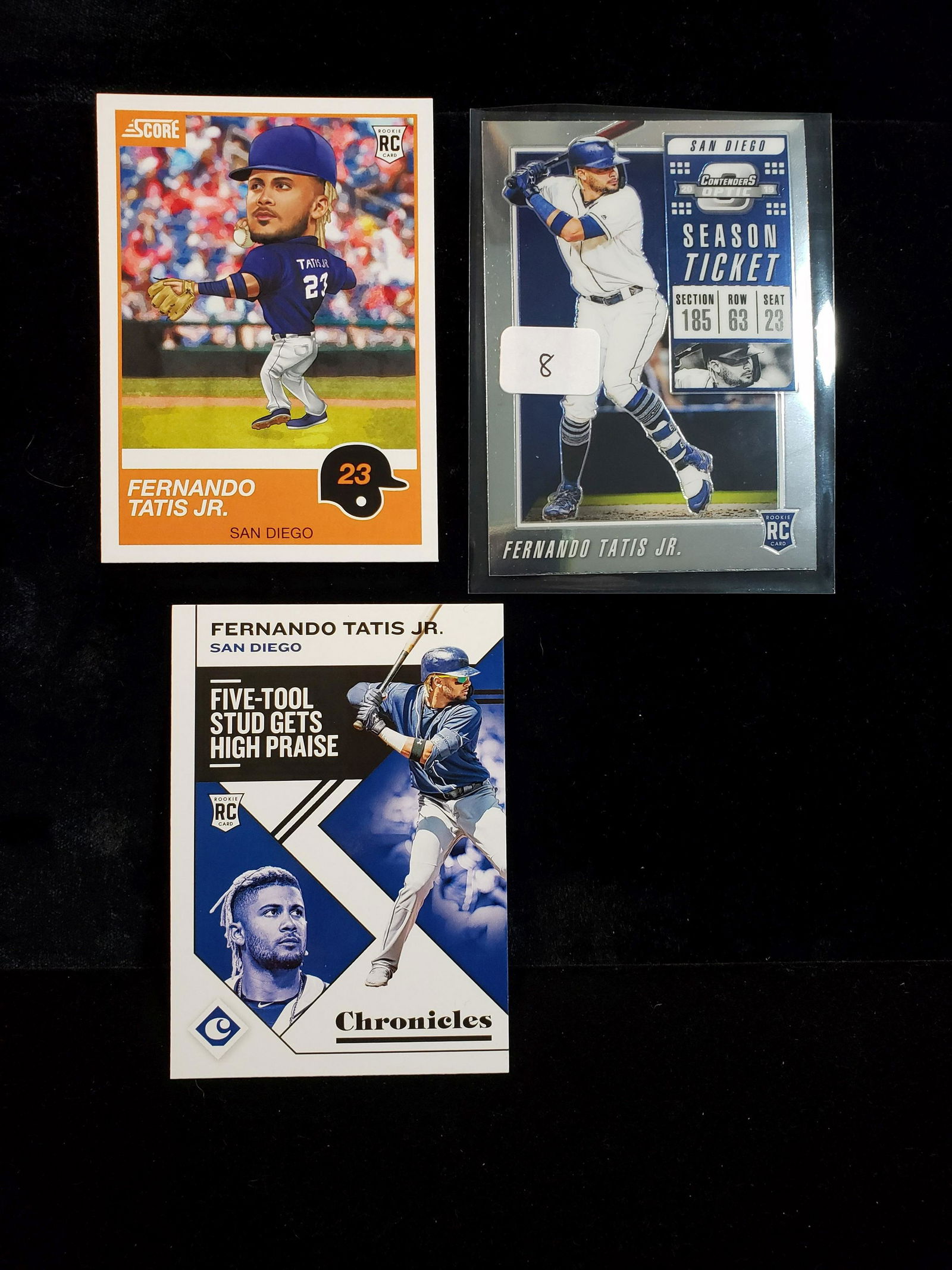 FERNANDO TATIS JR 3 CARD ROOKIE LOT (1 of 1)