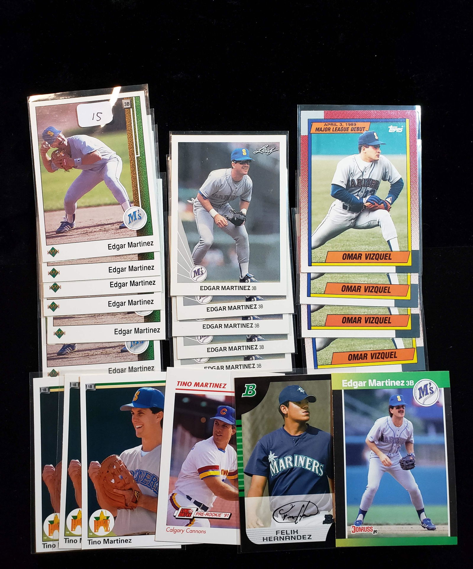SEATTLE MARINERS PAST STARS AND LEGENDS ROOKIE LOT (1 of 1)