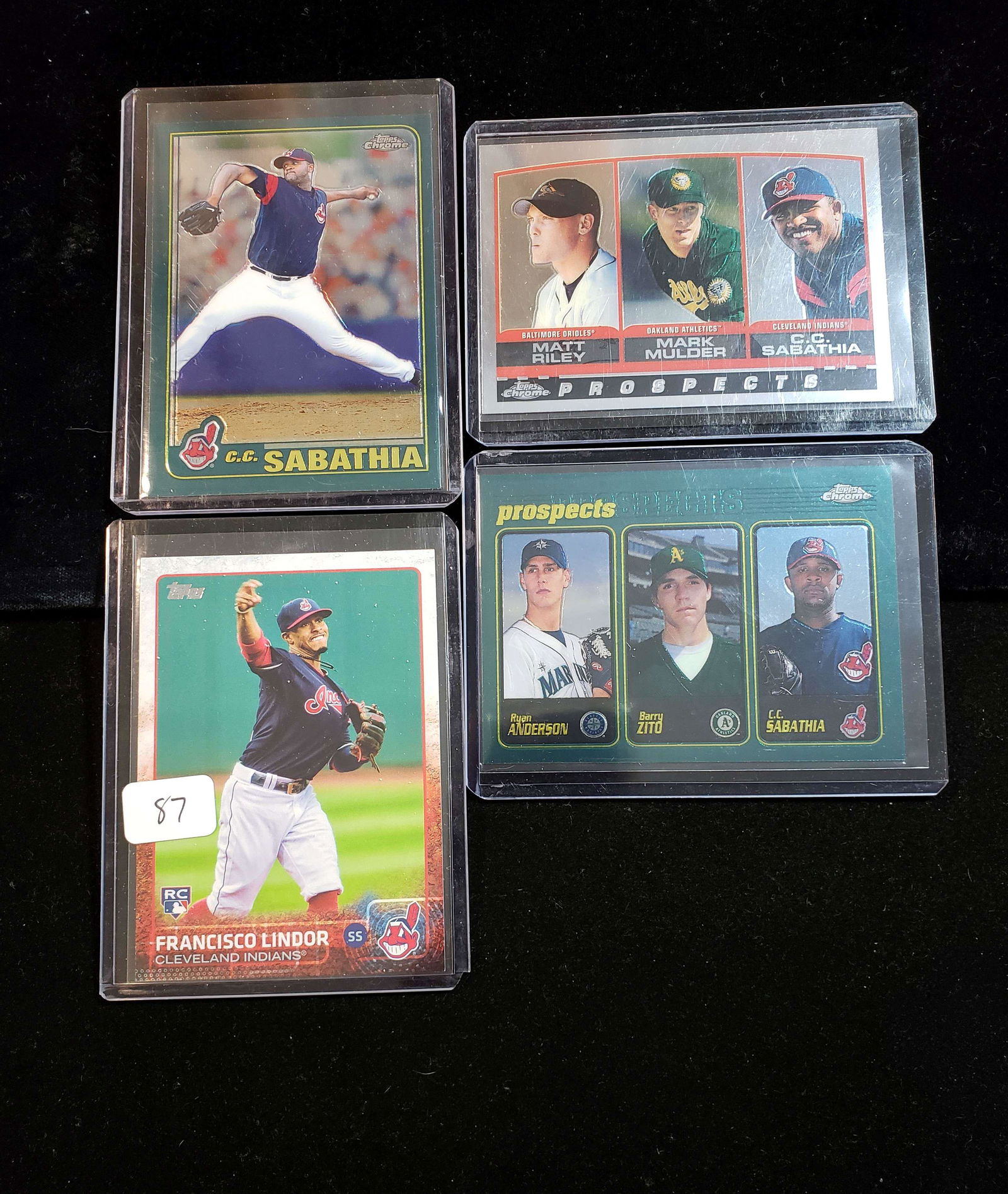 CLEVELAND INDIANS ROOKIE CARDS (1 of 1)