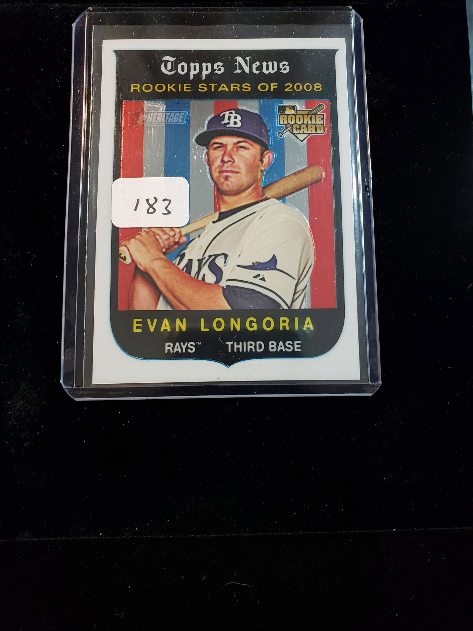 EVAN LONGORIA TOPPS HERITAGE ROOKIE INSERT (1 of 1)