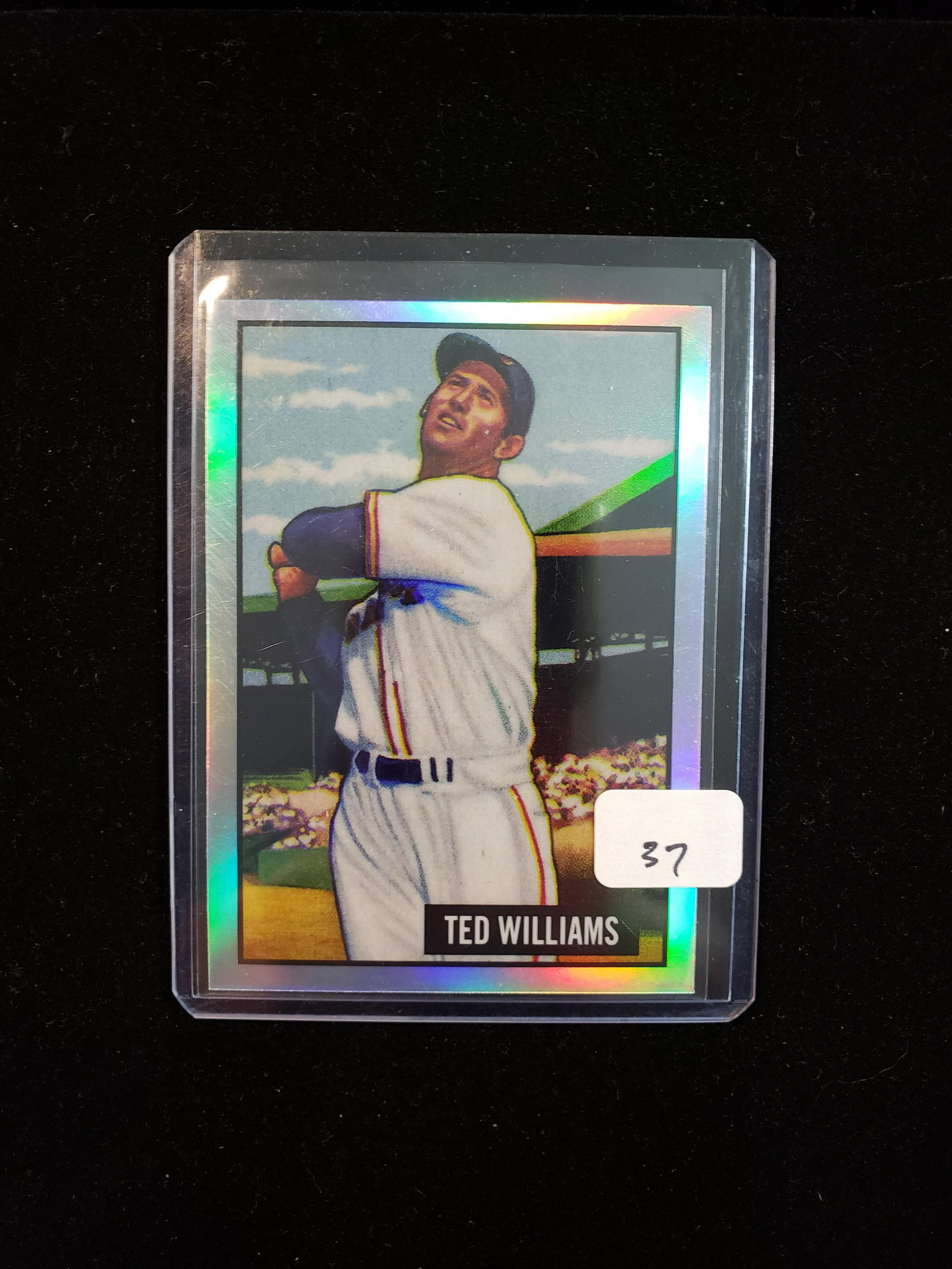 TOPPS ARCHIVES ANNIVRSARY REFRACTORS: TED WILLIAMS REFRACTOR 1951 BOWMAN DESIGN