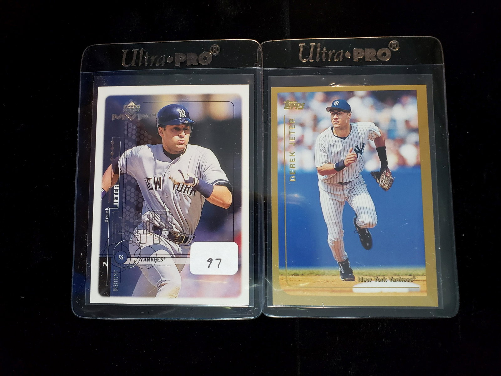 1999 DEREK JETER YANKEES BASEBALL CARDS: 1999 TOPPS GOLD AND1999UPPER DECK MVP