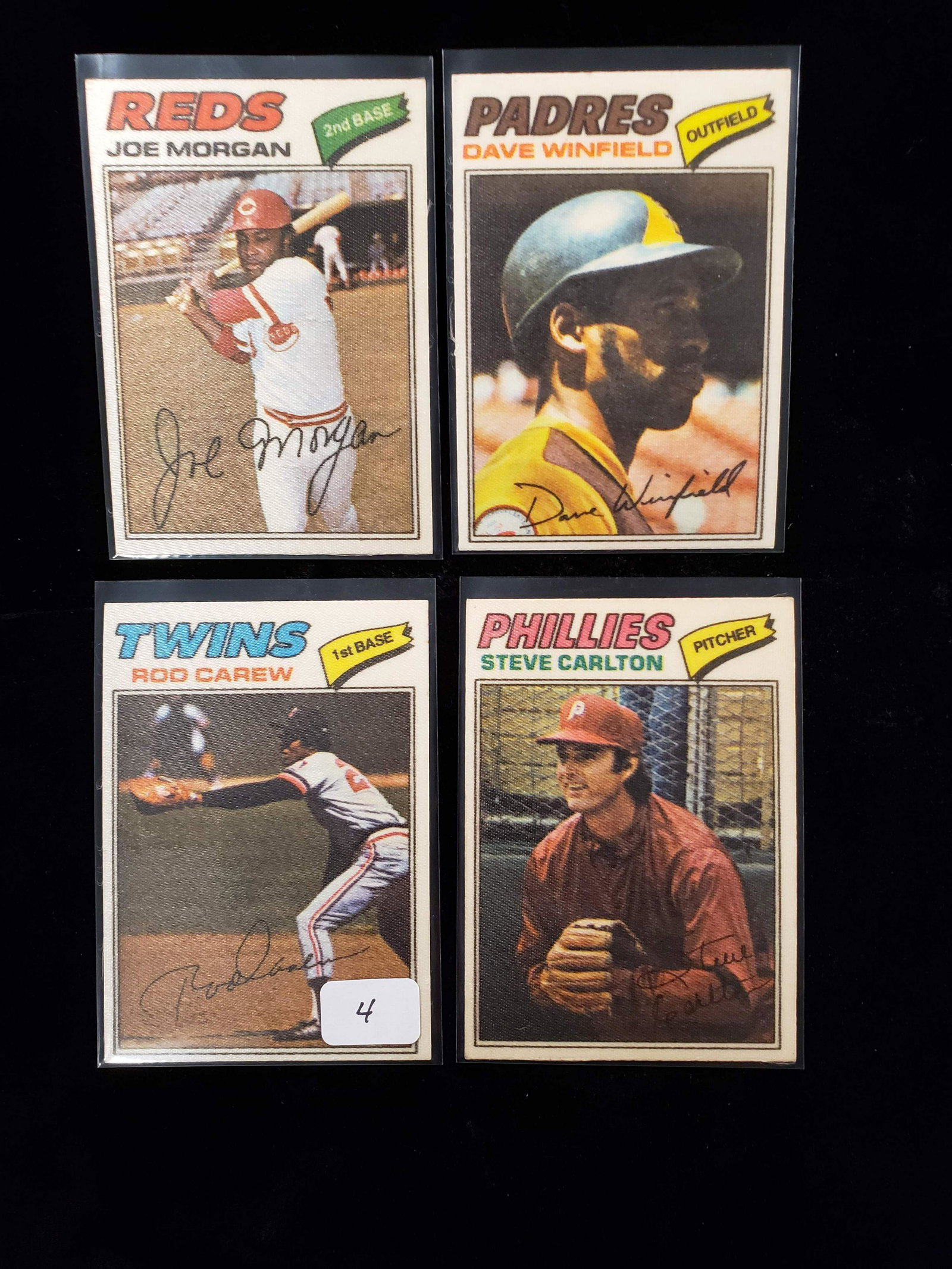 1977 TOPPS INSERT CARDS CLOTH STICKERS EX+/NRMT (1 of 1)