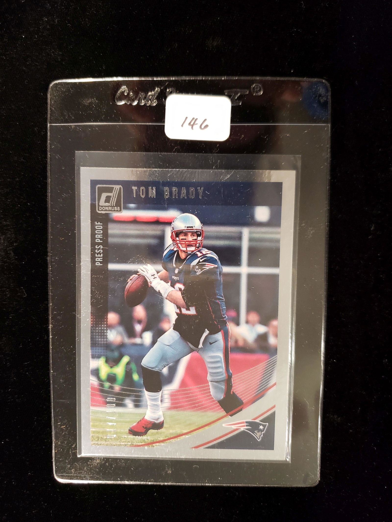 2018 DONRUSS SP TOM BRADY NUMBERED SILVER FOIL 017/100 (1 of 2)