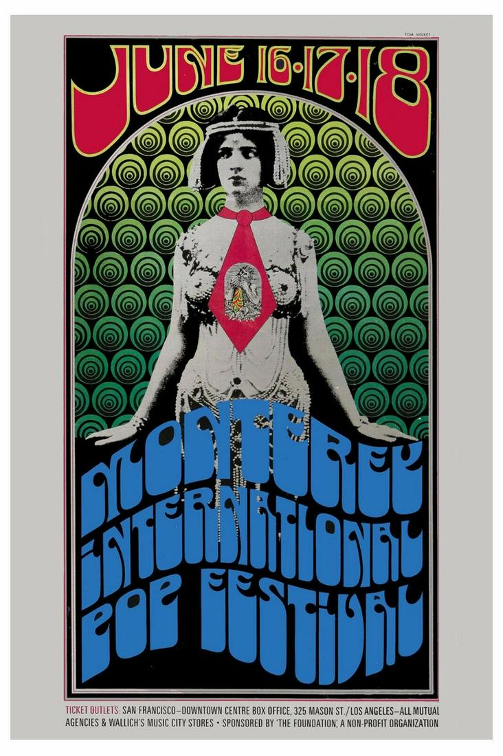 THE DOORS 12"x18" PROMO POSTER Monterey INTL Pop FEST (1 of 1)