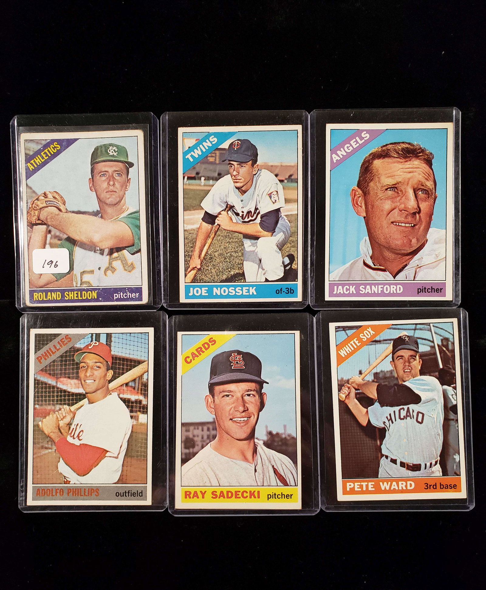 1966 TOPPS VINTAGE BASEBALL CARDS EX+/NRMT (1 of 1)