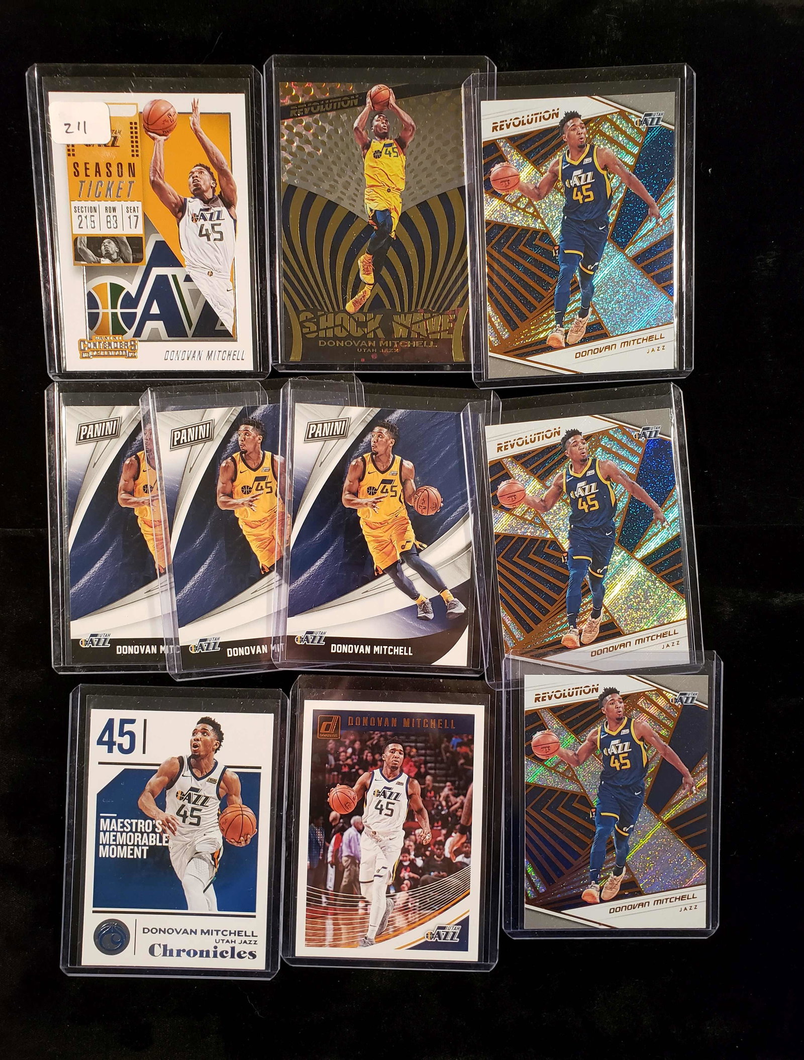 DONOVAM MITCHELL UTAH JAZZ BASKETBALL CARDS COLLECTION (1 of 1)
