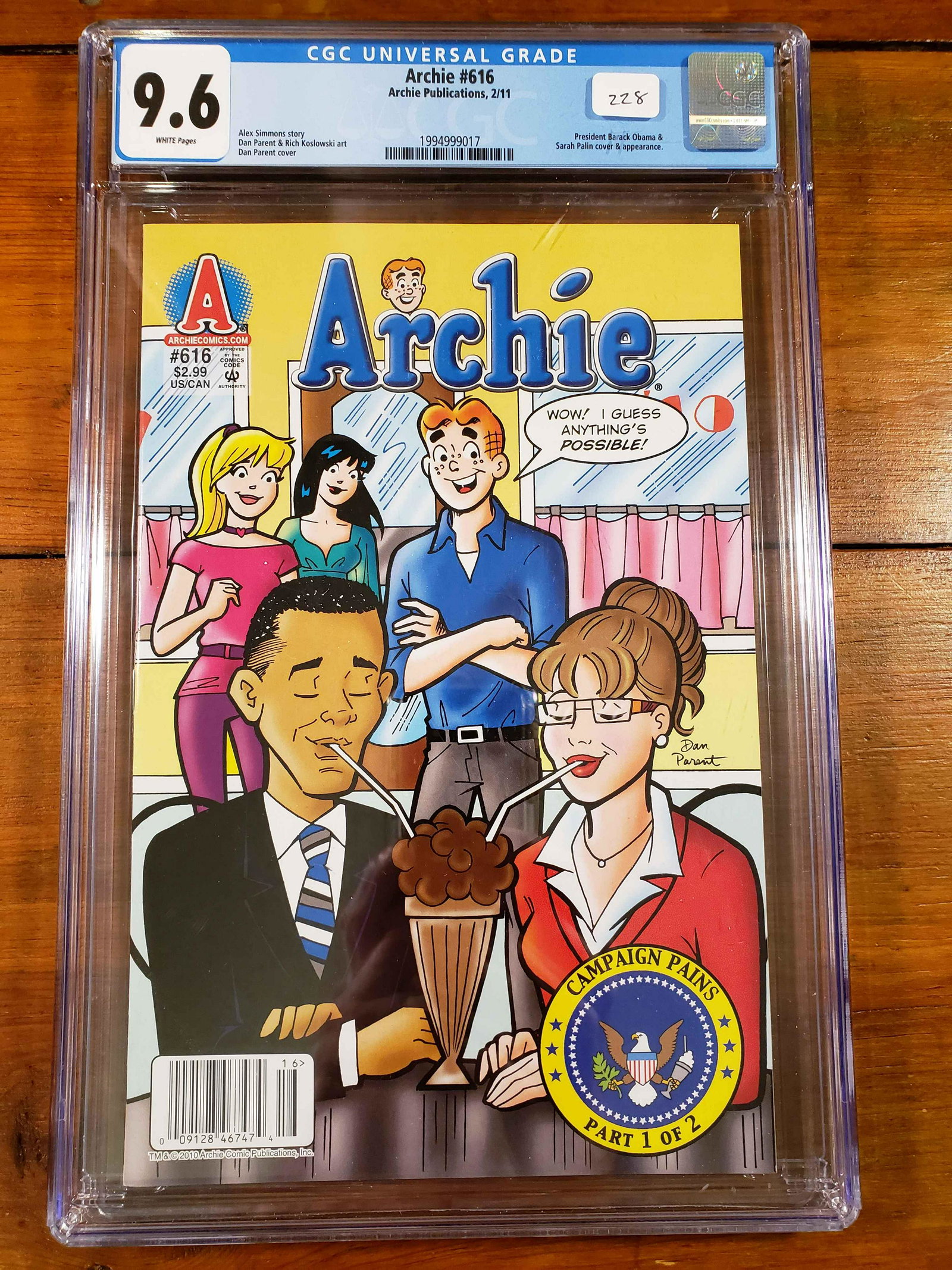 GRADED COMIC BOOK CGC 9.6 ARCHIE #616 (1 of 2)