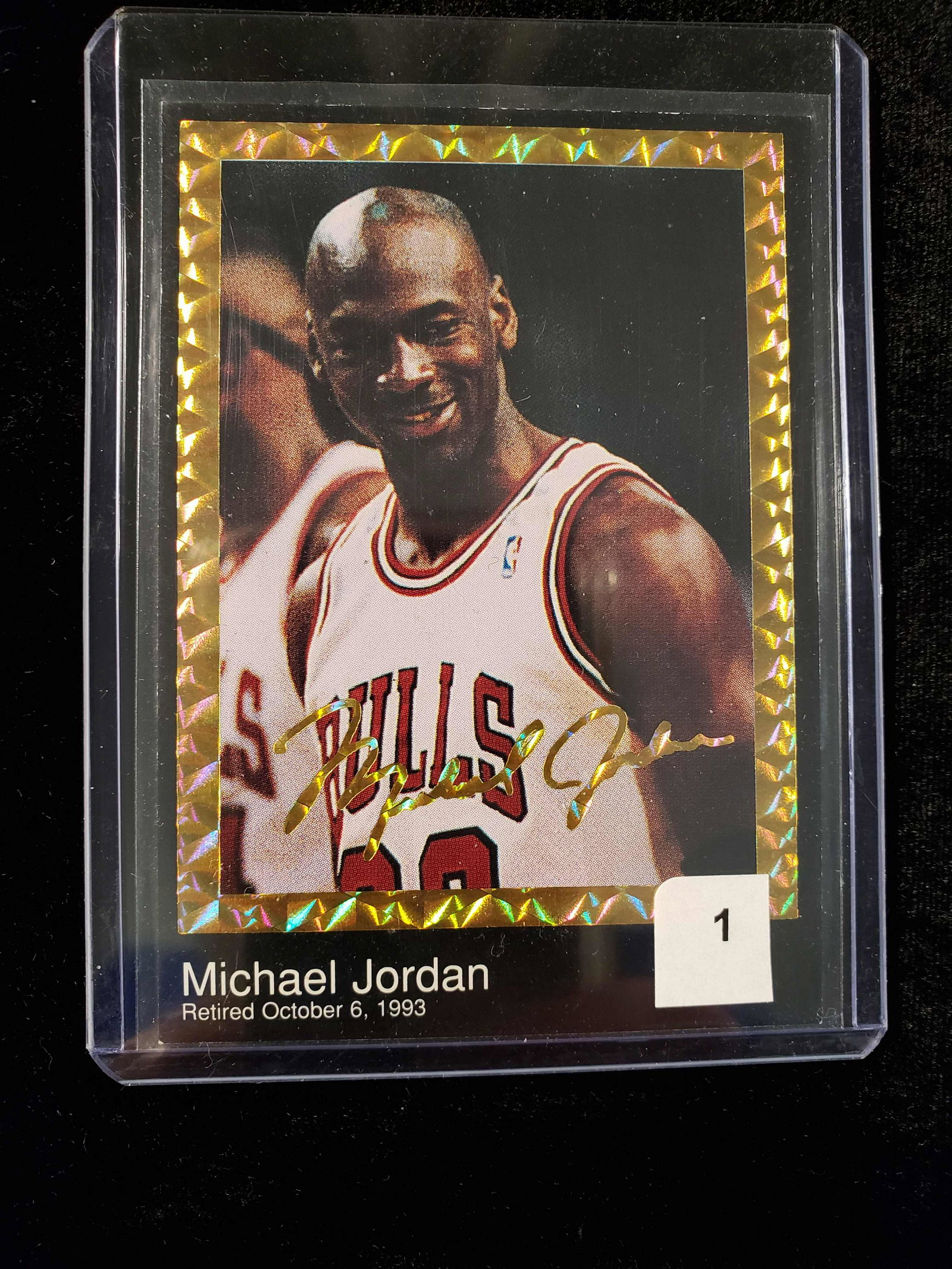 MICHAEL JORDAN CHICAGO BULLS PROMO CARD: MICHAEL JORDAN 1994 SPORTS SENSATIONS NATL SPORTS COLLECTORS CONVENTION PROMOTIONAL CARD1994 HOUSTON TEXAS