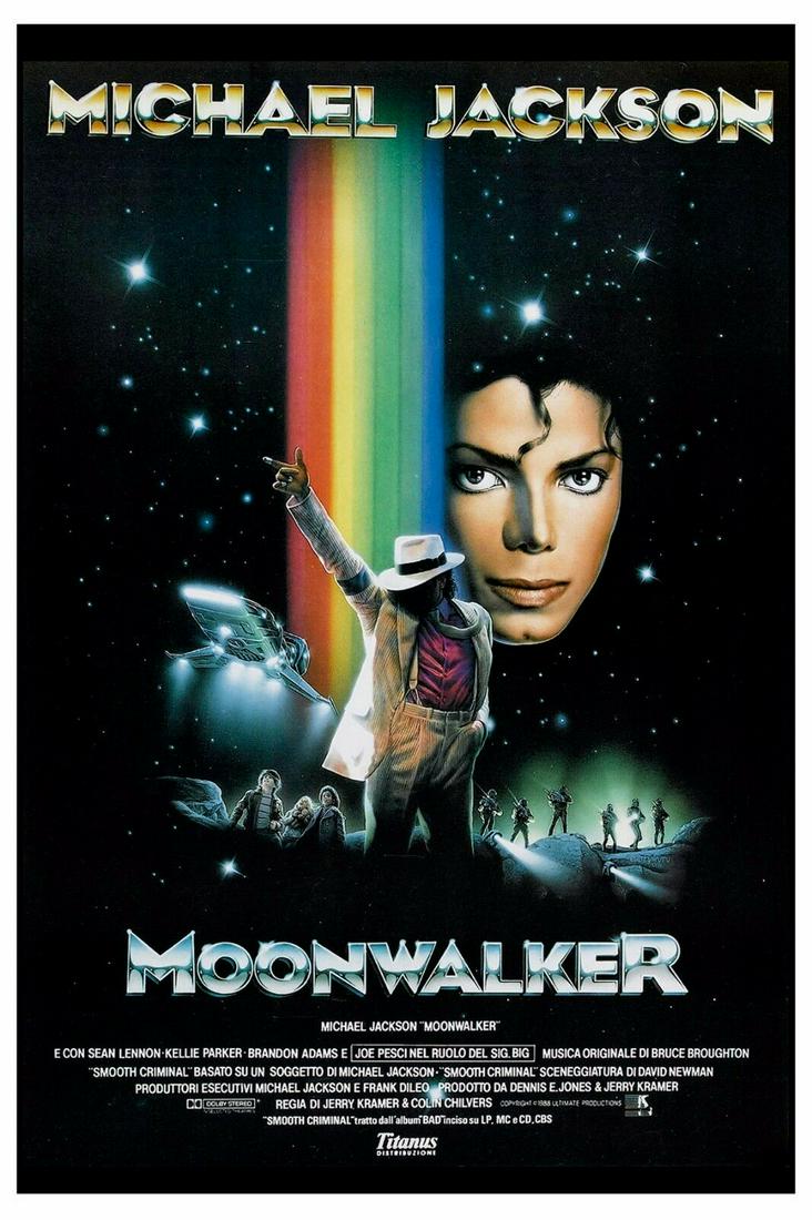 MICHAEL JACKSON MOONWALKER MOVIE POSTER 12 X 18: This SMALLER 12" X 18" Poster is from Michael Jackson's Movie Titled Moonwalker. (Ships seperatley in a thick cardboard mailing tube for $8.95. Combined shipping available on multiple posters)