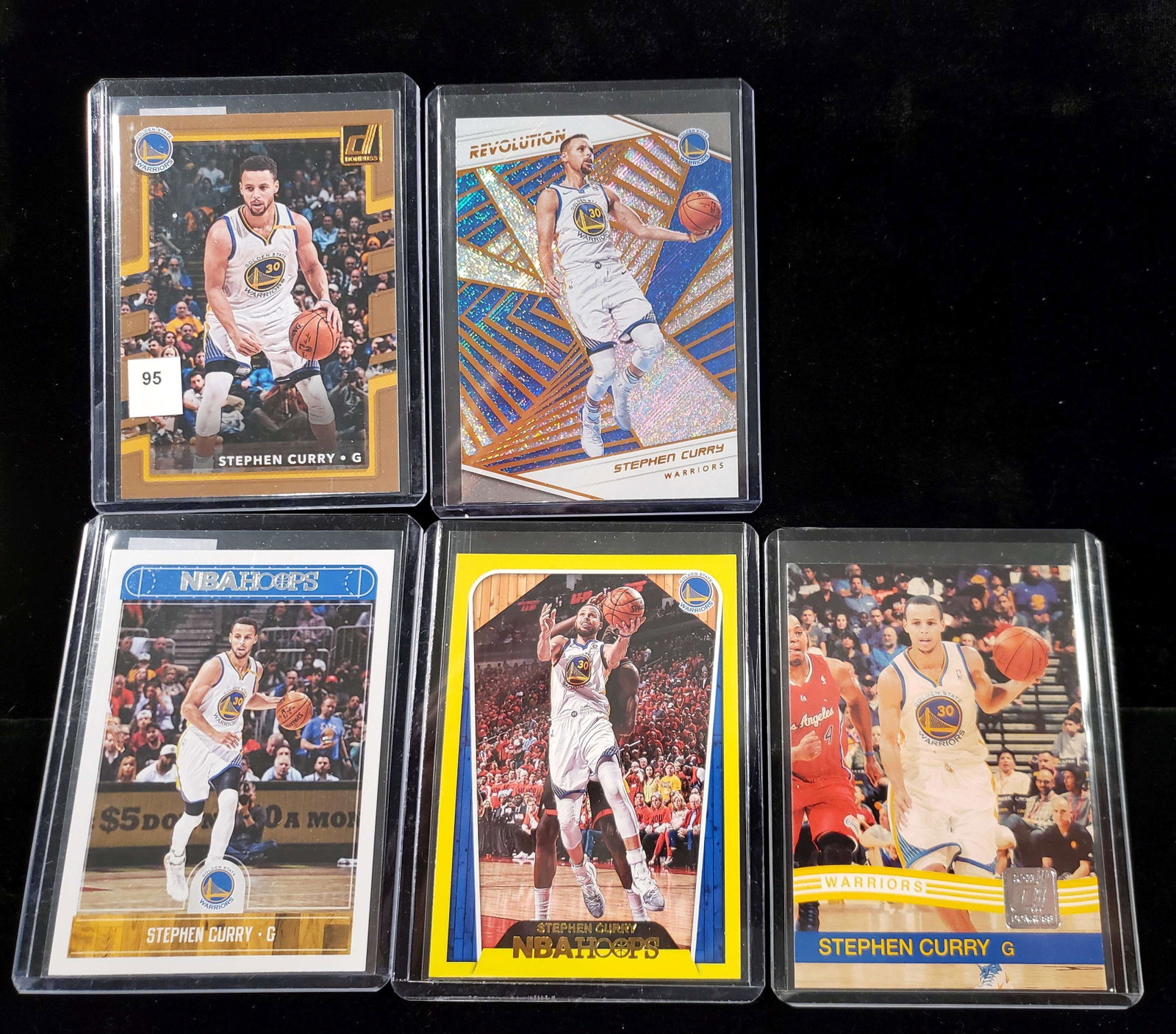 STEPHEN CURRY BASKETBALL CARDS: 2010-2011 DONRUSS 2ND YEAR, NBA HOOPS YELLOW EXCLUSIVE RETAIL PARALLEL