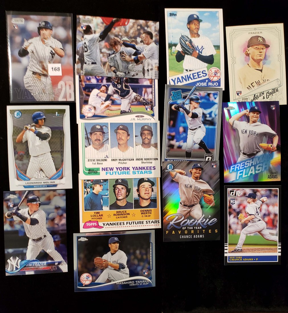 NEW YORK YANKEES ROOKIE CARDS COLLECTION: TYLER WADE, CLINT FRAZIER, MASAHIRO TANAKA
