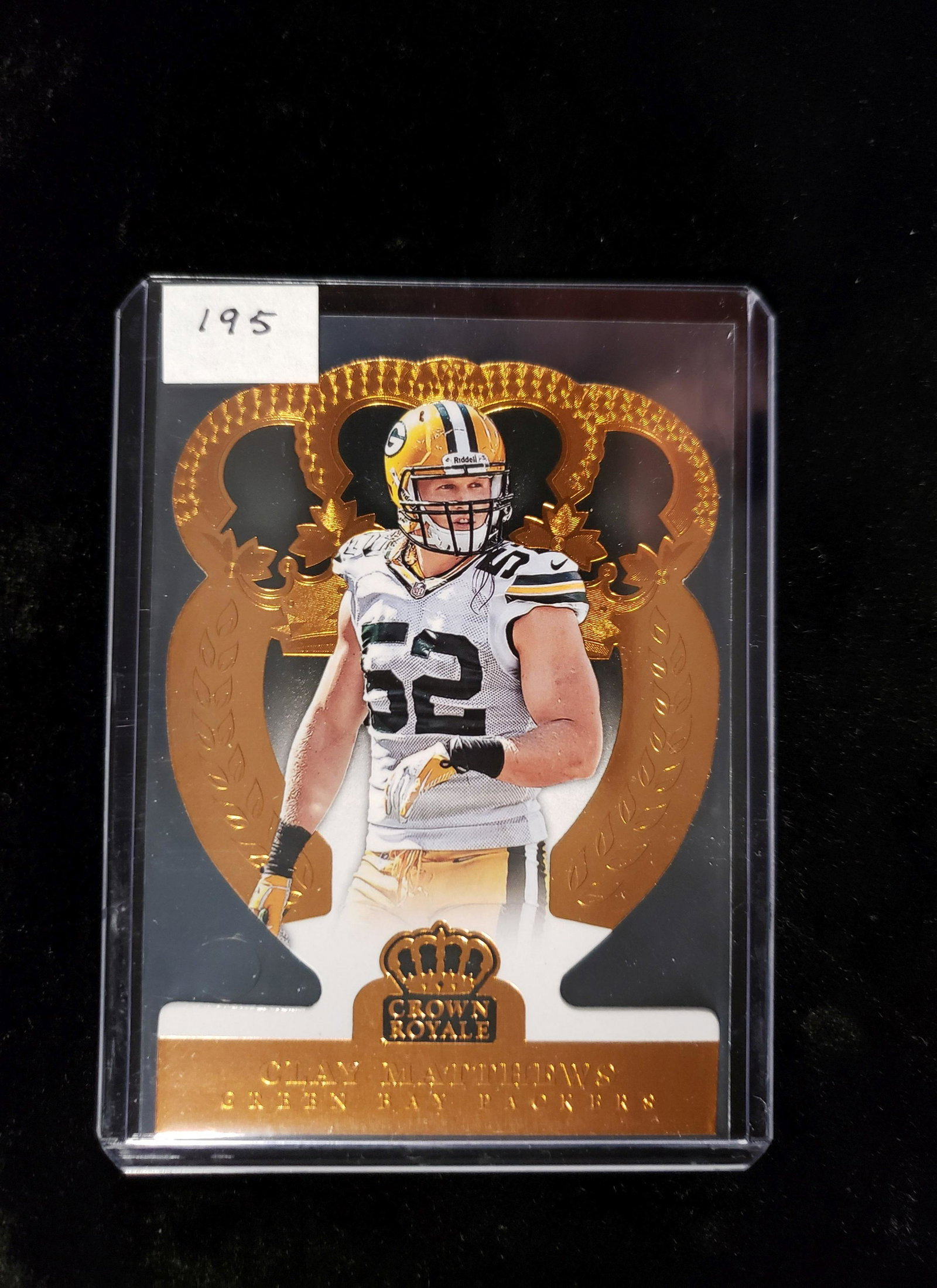 CLAY MATTHEWS PACKERS CROWN ROYALE DIE CUT: CLAY MATTHEWS PACKERS CROWN ROYALE DIE CUT
