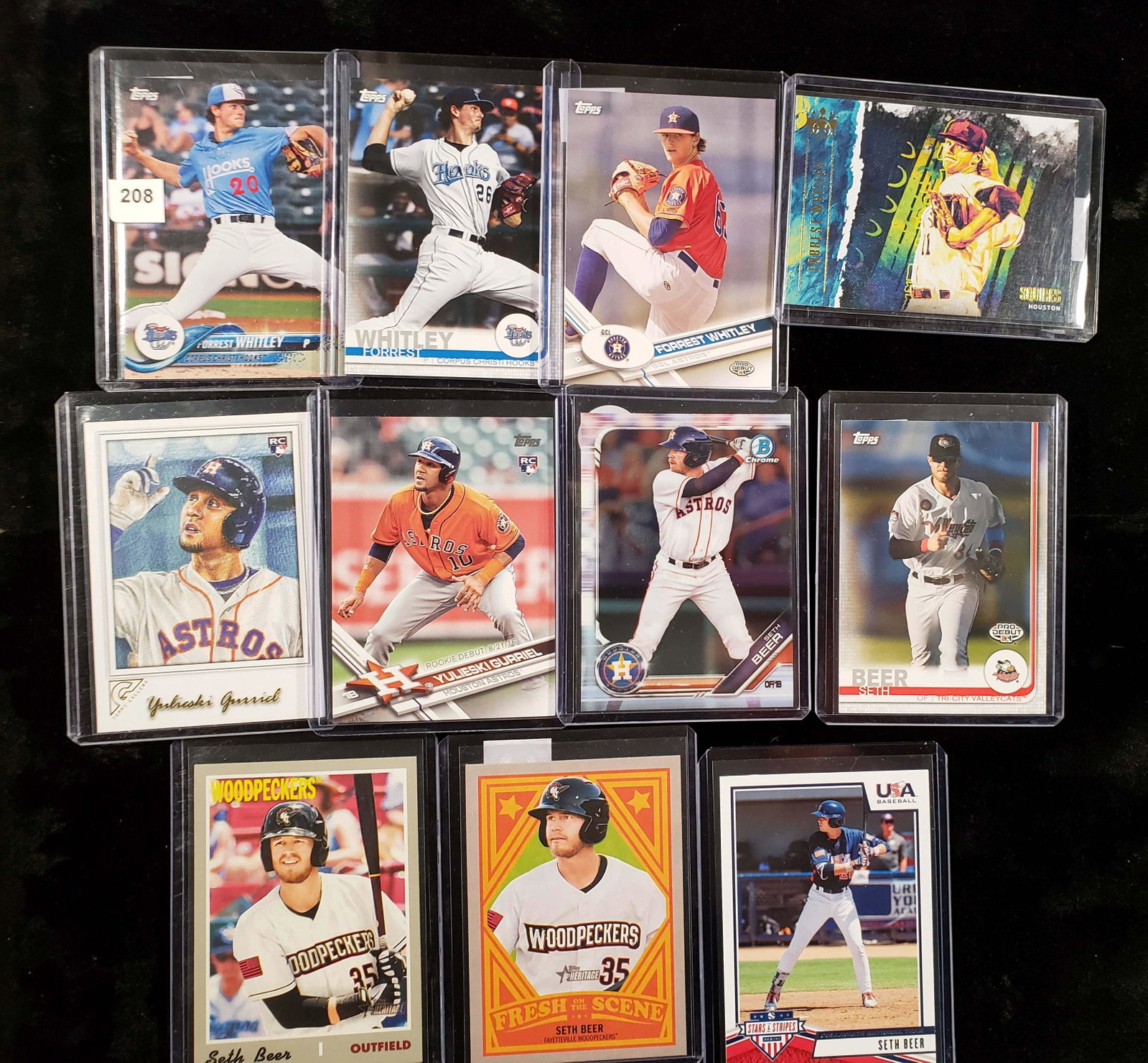 HOUSTON ASTROS ROOKIES AND PROSPECTS: FORREST WHITLEY, YULI GURRIEL, SETH BEER