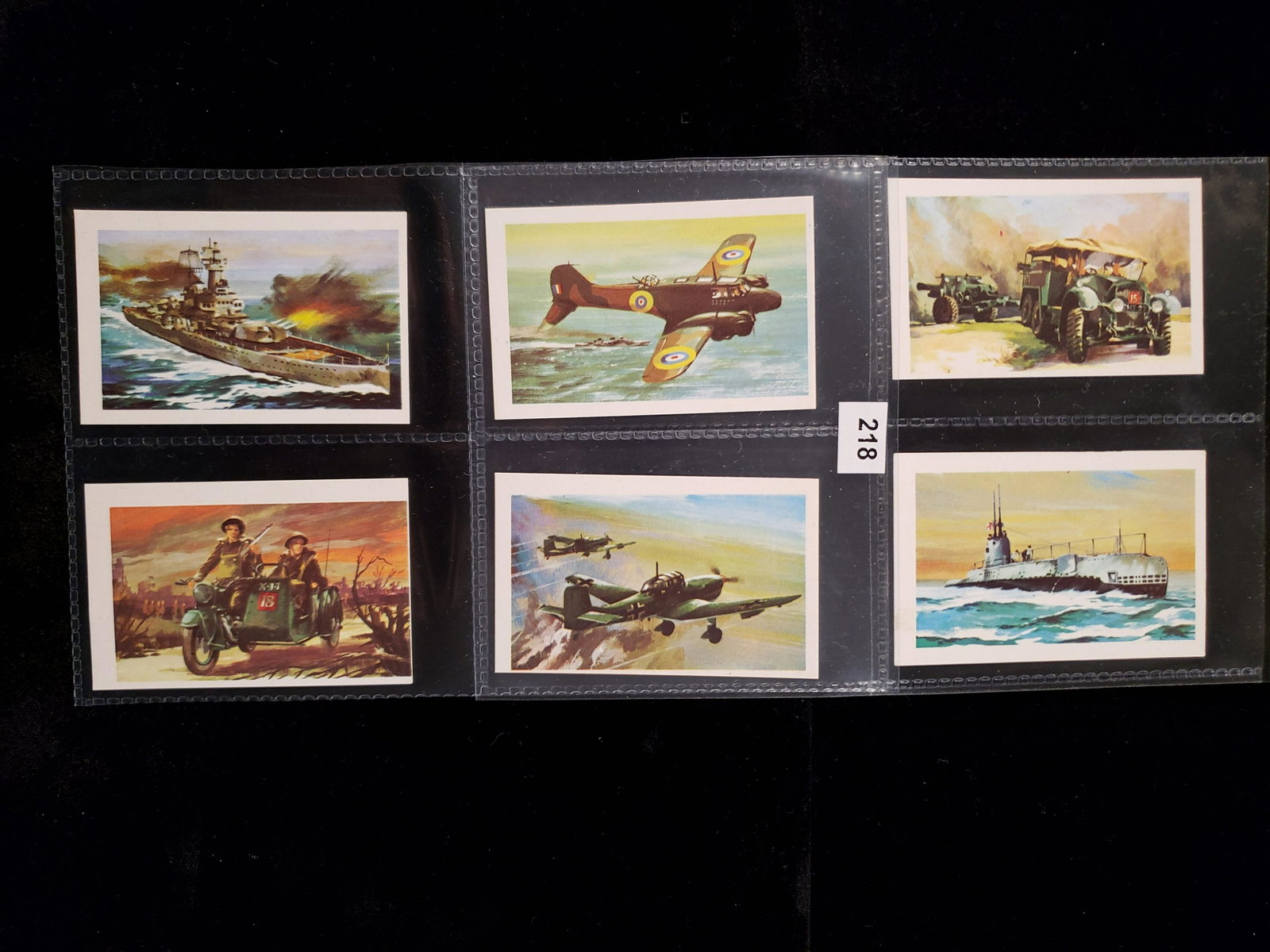 1972 Trucards World War II - 6 CARD LOT: INCLUDES CARDS 25 THRU 30 OF THE 30 CARD SET 1972 TABACCO TYPE WORLD WAR 2 SCENES AND PERSONALITIES