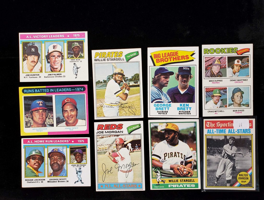 VINTAGE 1975, 1976, 1977 TOPPS HOFERS LOT (1 of 1)