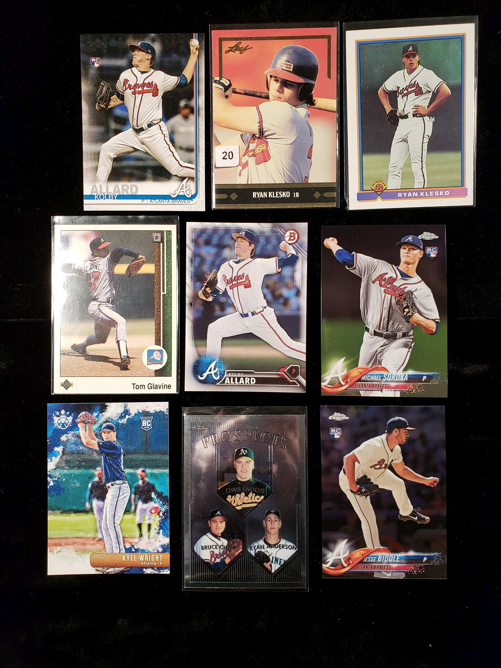 ATLANTA BRAVES ROOKIE BASEBALL CARDS (1 of 1)