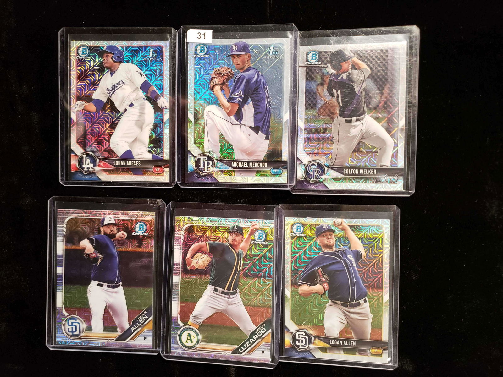 LOT OF 6 BOWMAN CHROME  ROOKIE SP'S (1 of 1)