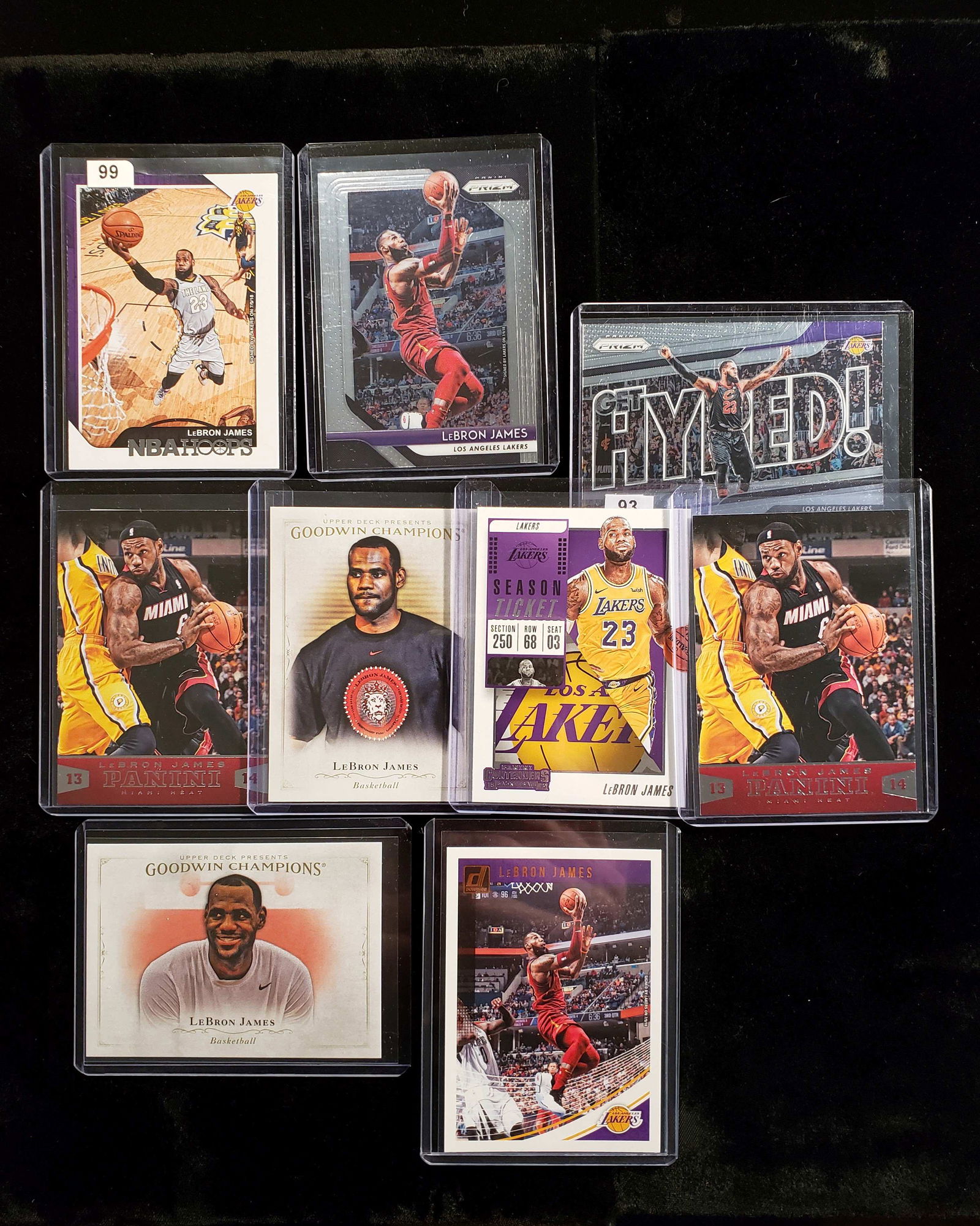 BIG LEBRON JAMES BASKETBALL CARD LOT (1 of 1)