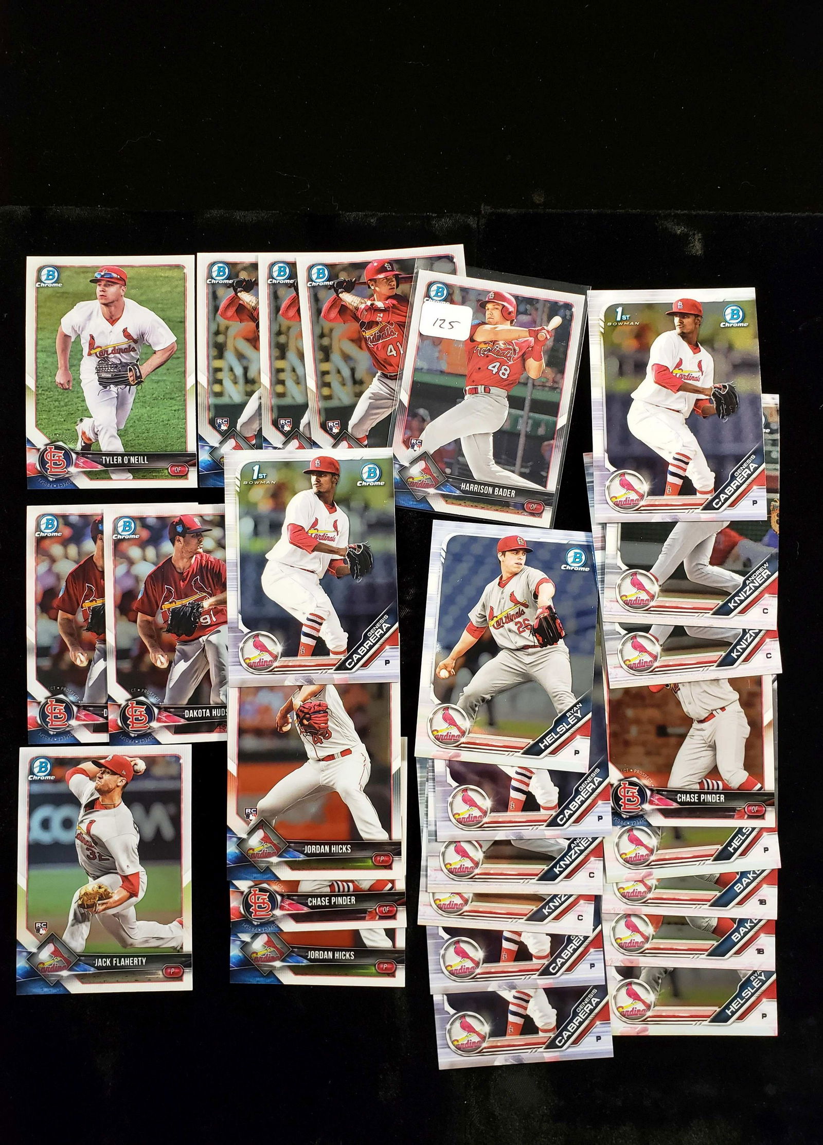 SAINT LOUIS CARDINALS BOWMAN CHROME ROOKIE CARDS (1 of 1)
