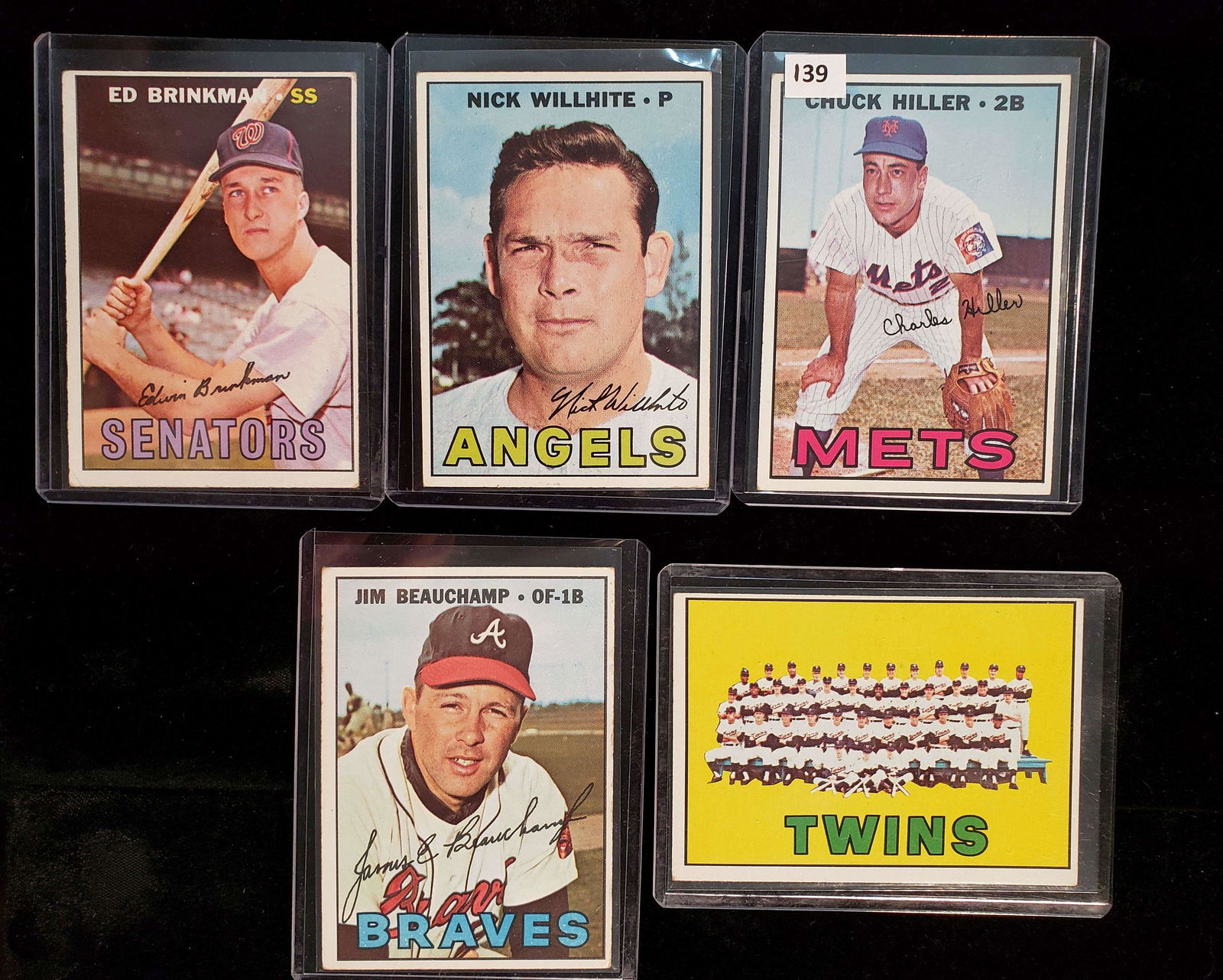 VINTAGE BASEBALL CARDS 1967 TOPPS EX+-NRMT (1 of 1)