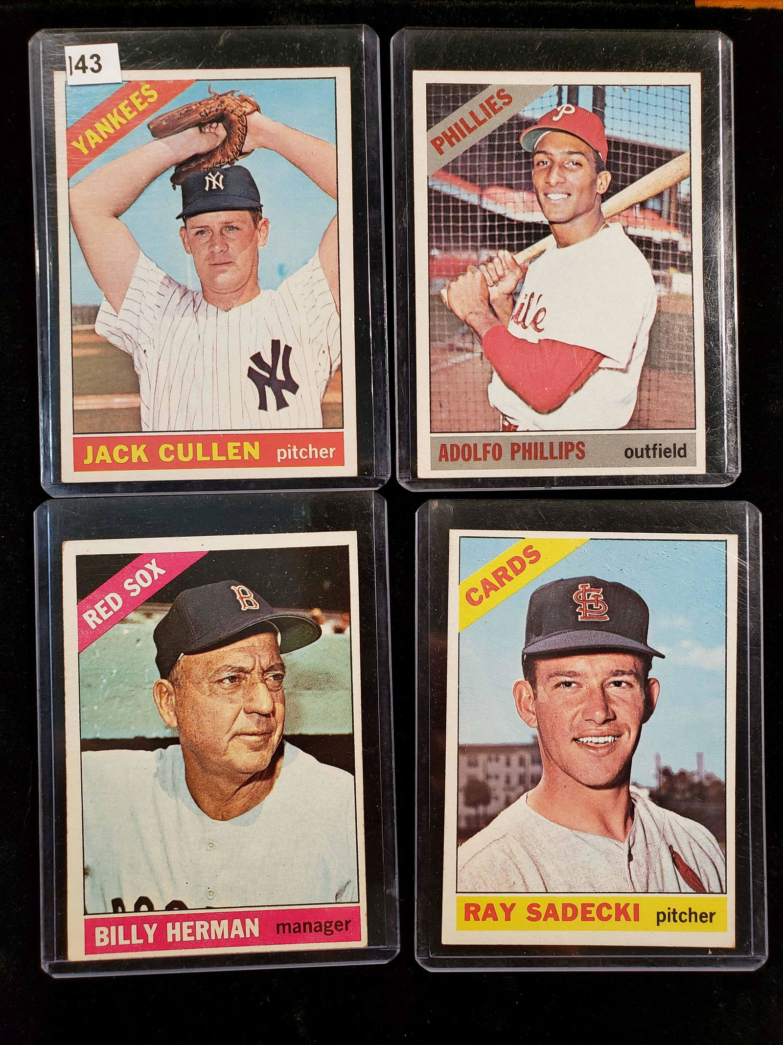 HIGHER GRADE VINTAGE BASEBALL CARDS 1966 TOPPS NRMT (1 of 1)