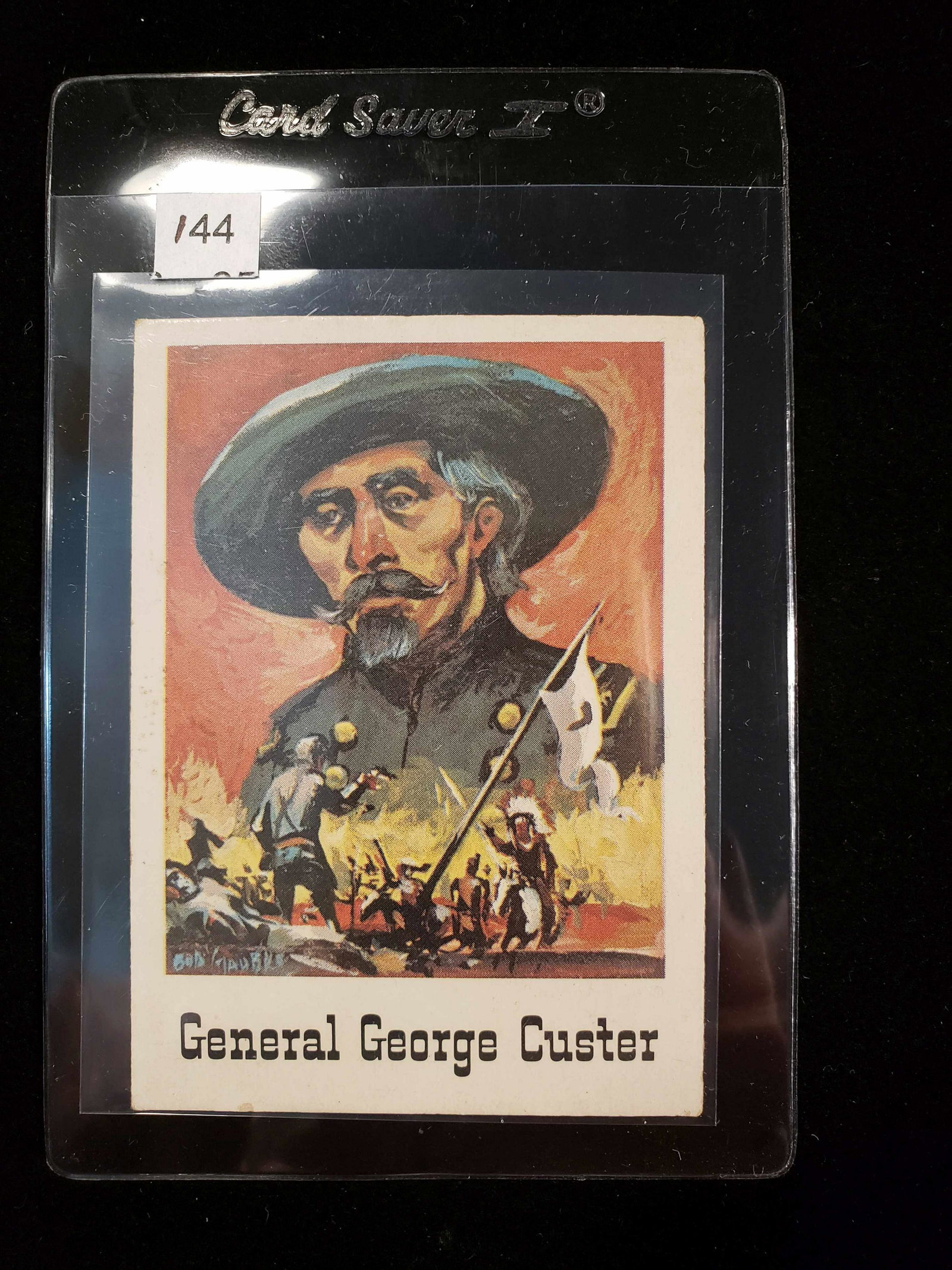 1966 LEAF GOOD GUYS AND BAD GUYS GUM CARD #45 GENERAL: 1966 LEAF GOOD GUYS AND BAD GUYS GUM CARD #45 GENERAL GEORGE CUSTER