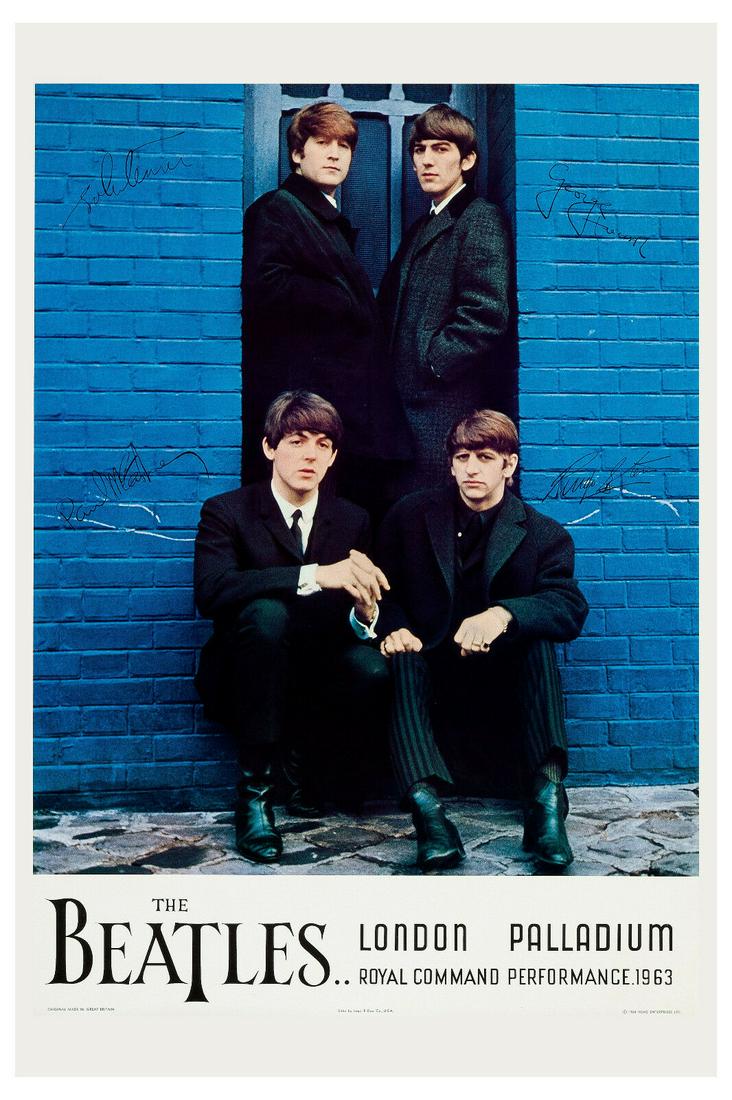 THE BEATLES VINTAGE PROMO WINDOW CARD (1 of 1)