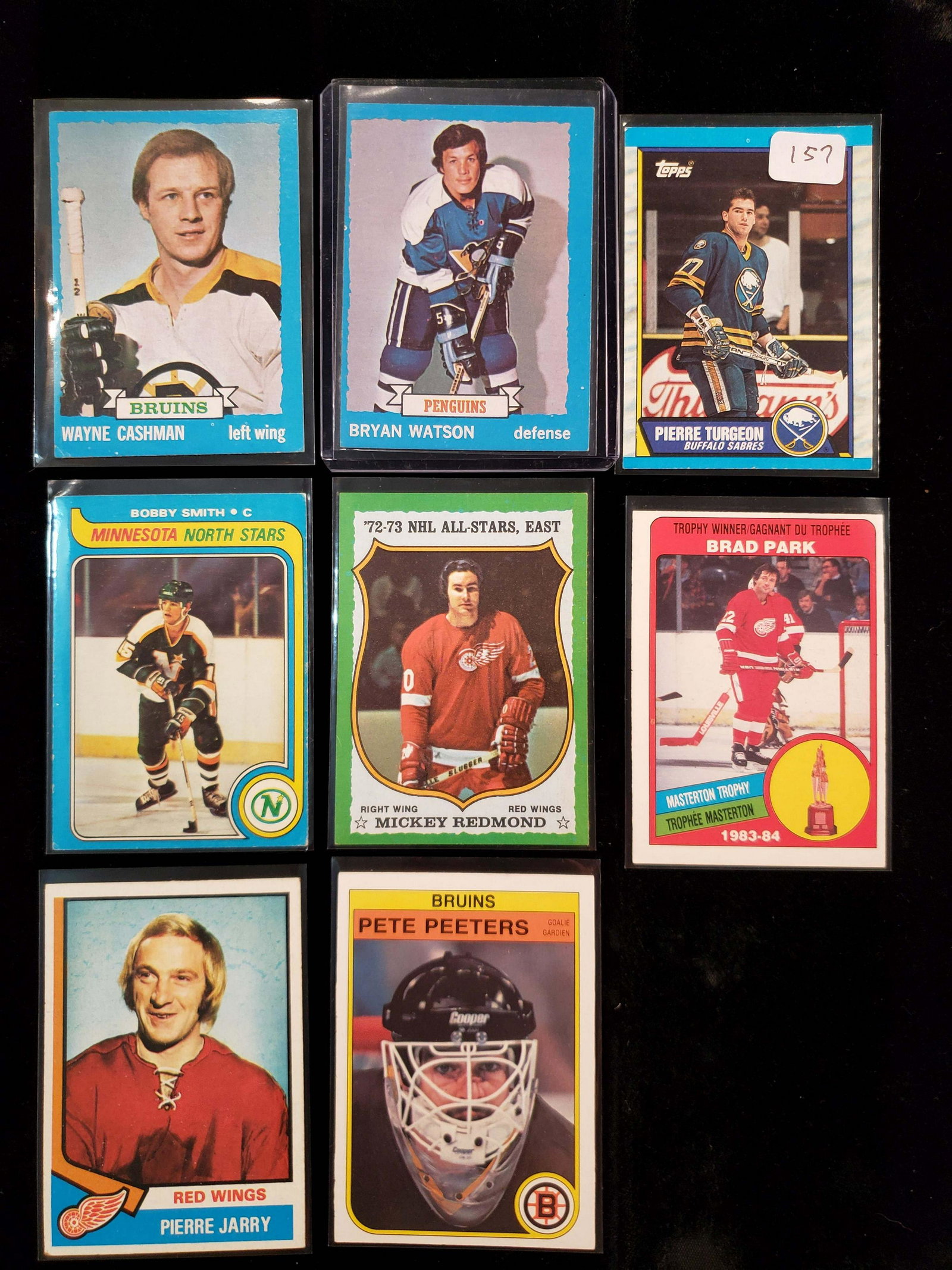 LOT OF 8 ASSORTED OLD SCHOOL VINTAGE HOCKEY CARDS: LOT OF 8 ASSORTED OLD SCHOOL VINTAGE HOCKEY CARDS