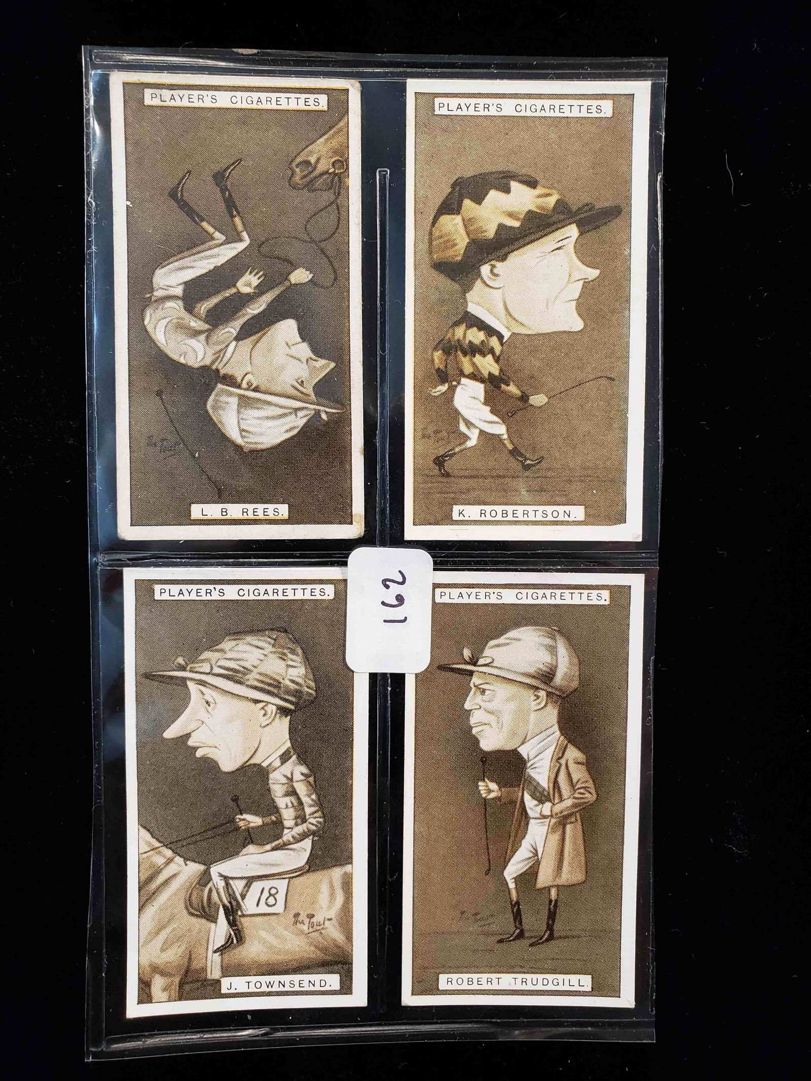 PLAYERS CIGARETTE CARDS RACING CARICATURES 1925 100 YRS (1 of 3)