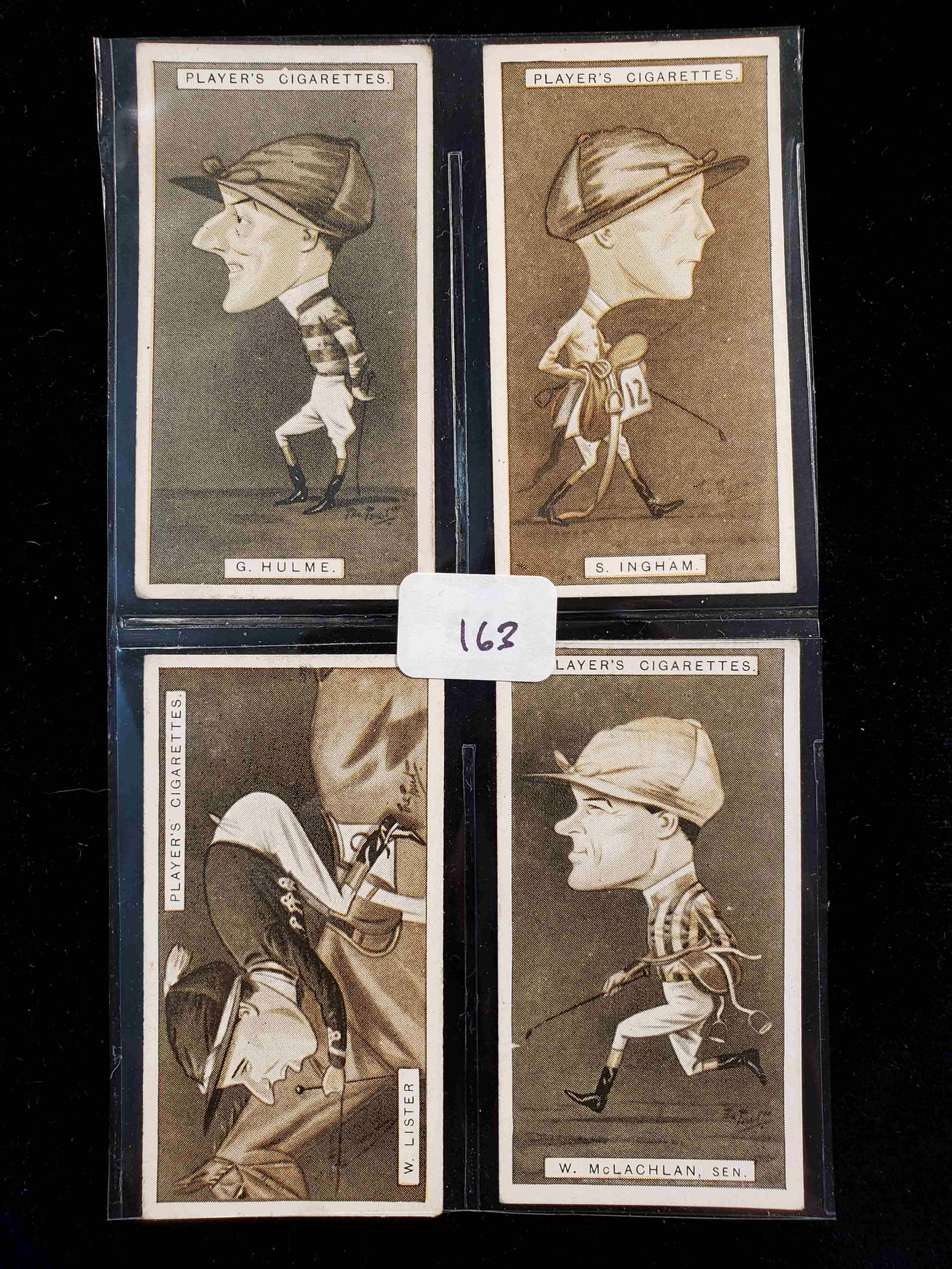 PLAYERS CIGARETTE CARDS RACING CARICATURES 1925 100 YRS (1 of 2)