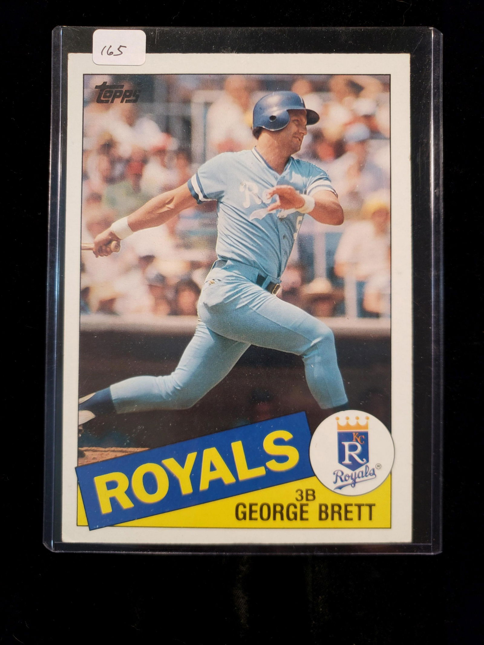 1985 TOPPS BASEBALL JUMBO KANSAS CITY ROYALS GEORGE (1 of 2)