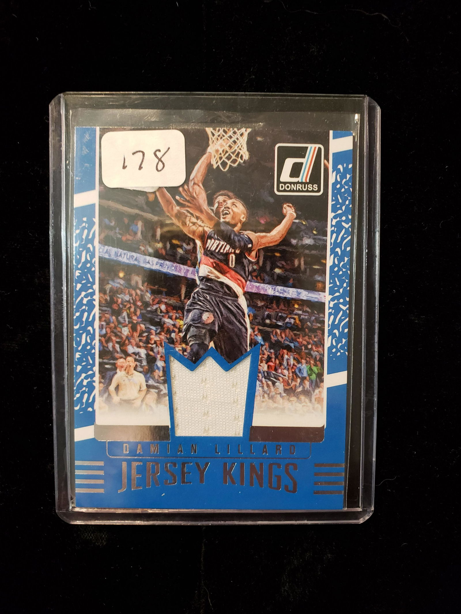 2016-17 DONRUSS JERSEY KINGS DAMIAN LILLARD RELIC CARD (1 of 1)