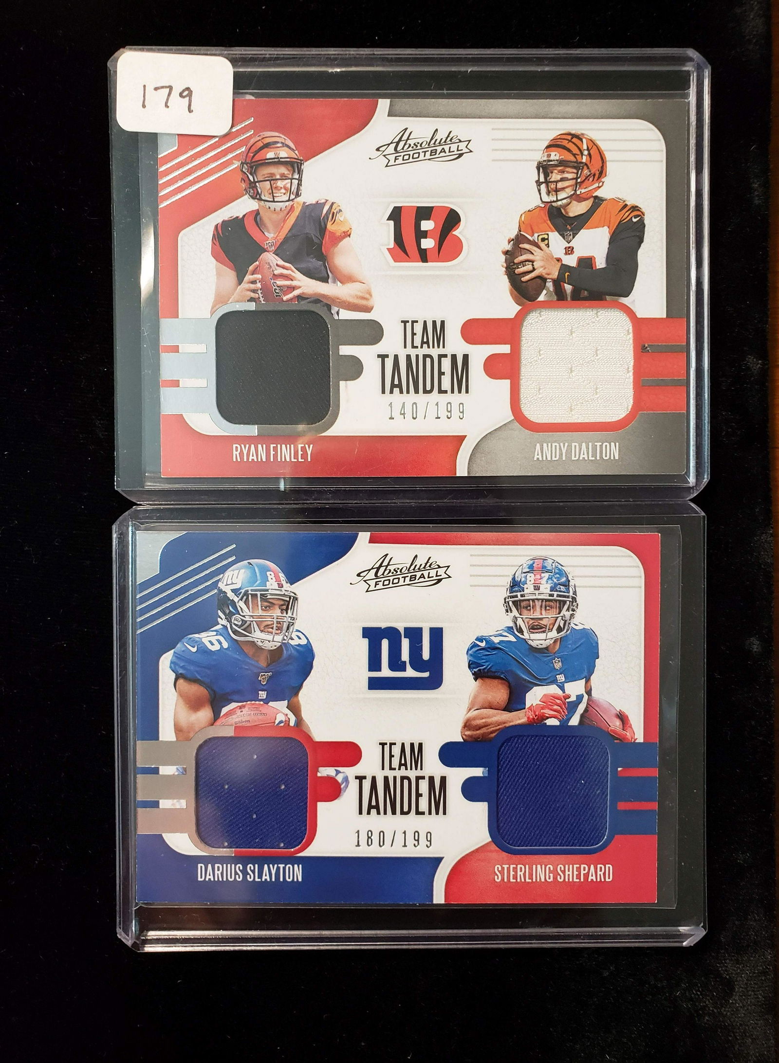 2019 ABSOLUTE TEAM TANDEMS DUAL JERSEY CARDS (1 of 1)