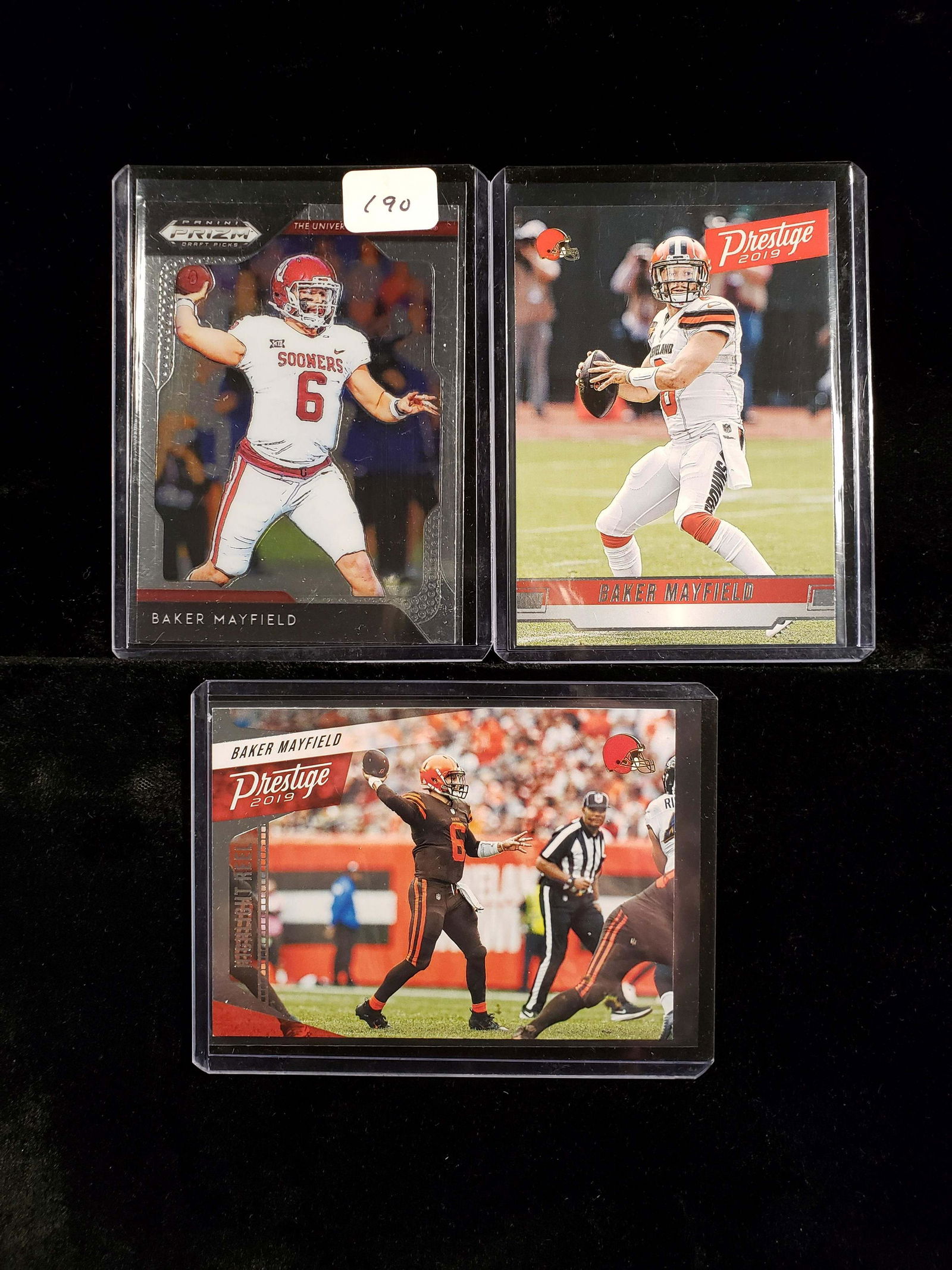 BAKER MAYFIELD CLEVELAND BROWNS 3 CARD LOT (1 of 1)