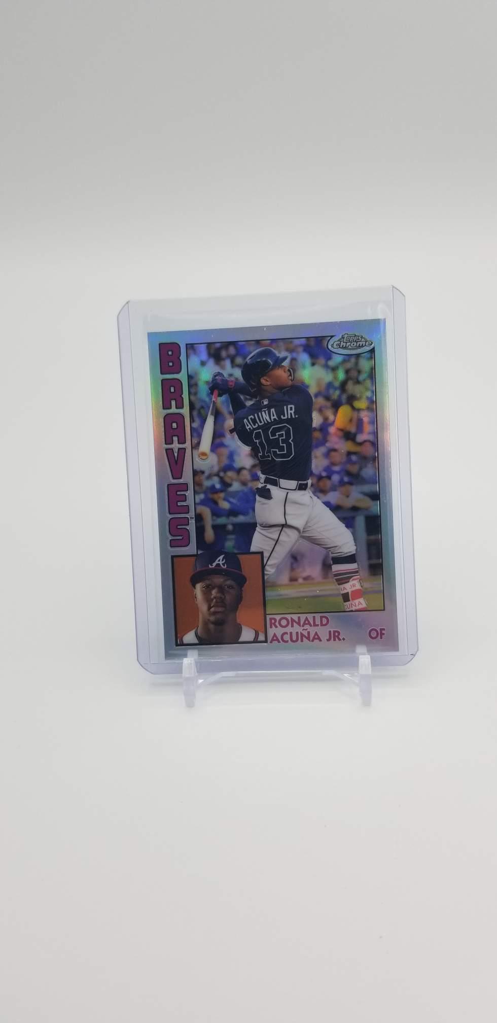 2019 Topps Chrome Ronald Acuna Jr 1984 Refractor (1 of 2)
