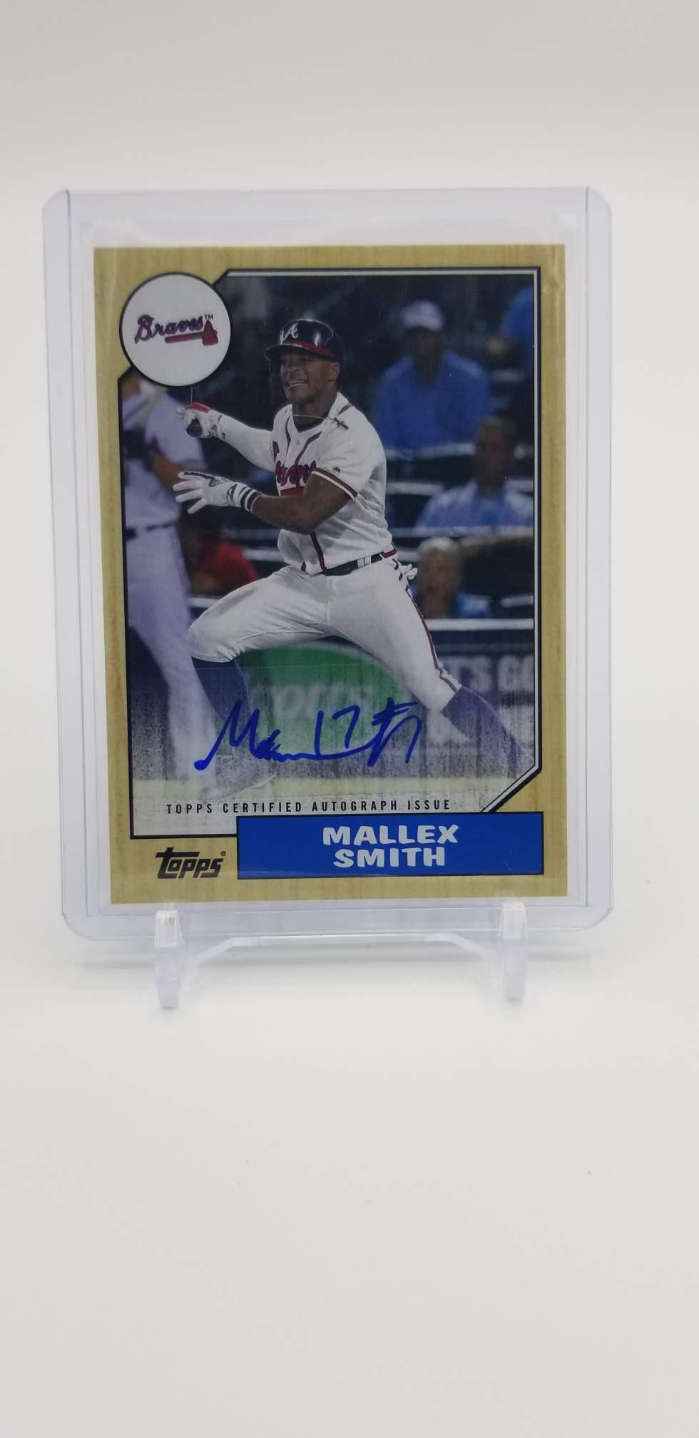 2017 Topps Series 2 Mallex Smith 1987 Auto (1 of 2)
