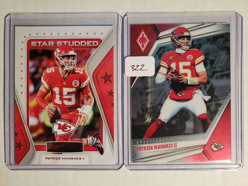Patrick Mahomes Kc Chiefs Football Cards Jan 19 2020 B C