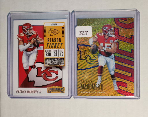 Patrick Mahomes Kc Chiefs Football Cards Jan 19 2020 B C