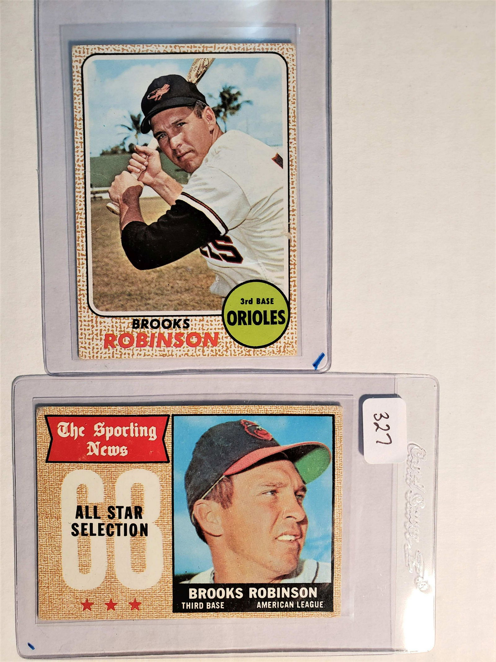 BROOKS ROBINSON BALT. ORIOLES CARDS (1 of 4)