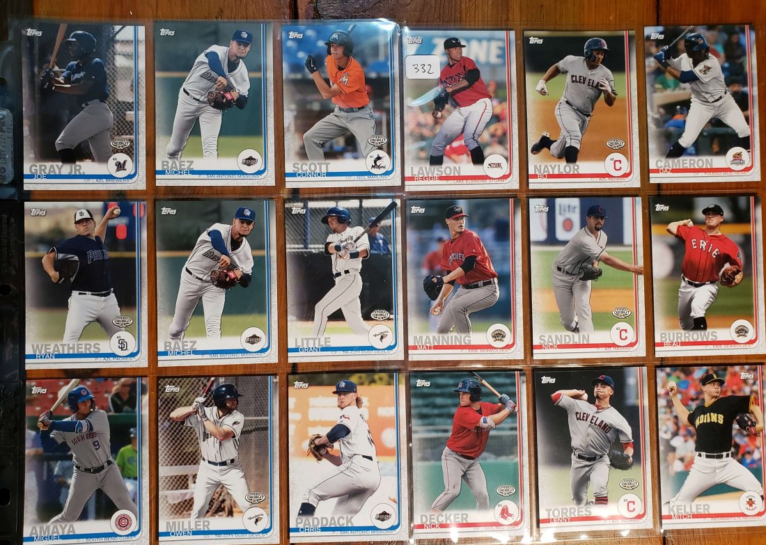 LOT OF 18 TOPPS 2019 PRO DEBUT PROSPECTS CARDS (1 of 1)