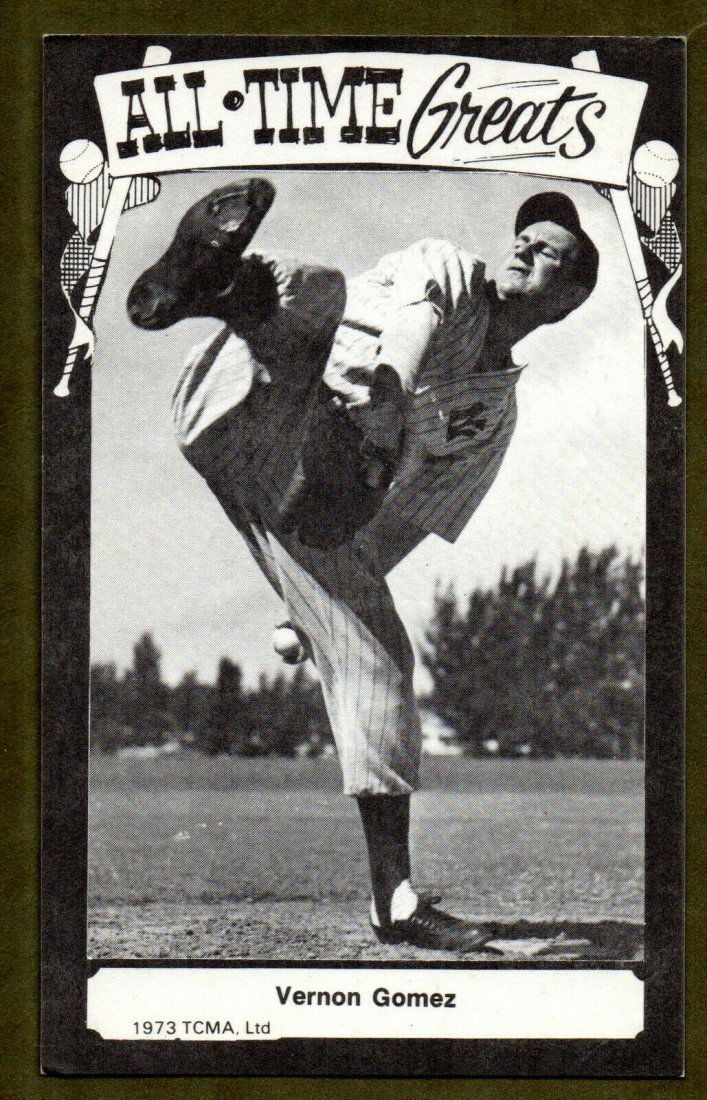 VERNON LEFTY GOMEZ NEW YORK YANKEES VINTAGE POSTCARD (1 of 2)