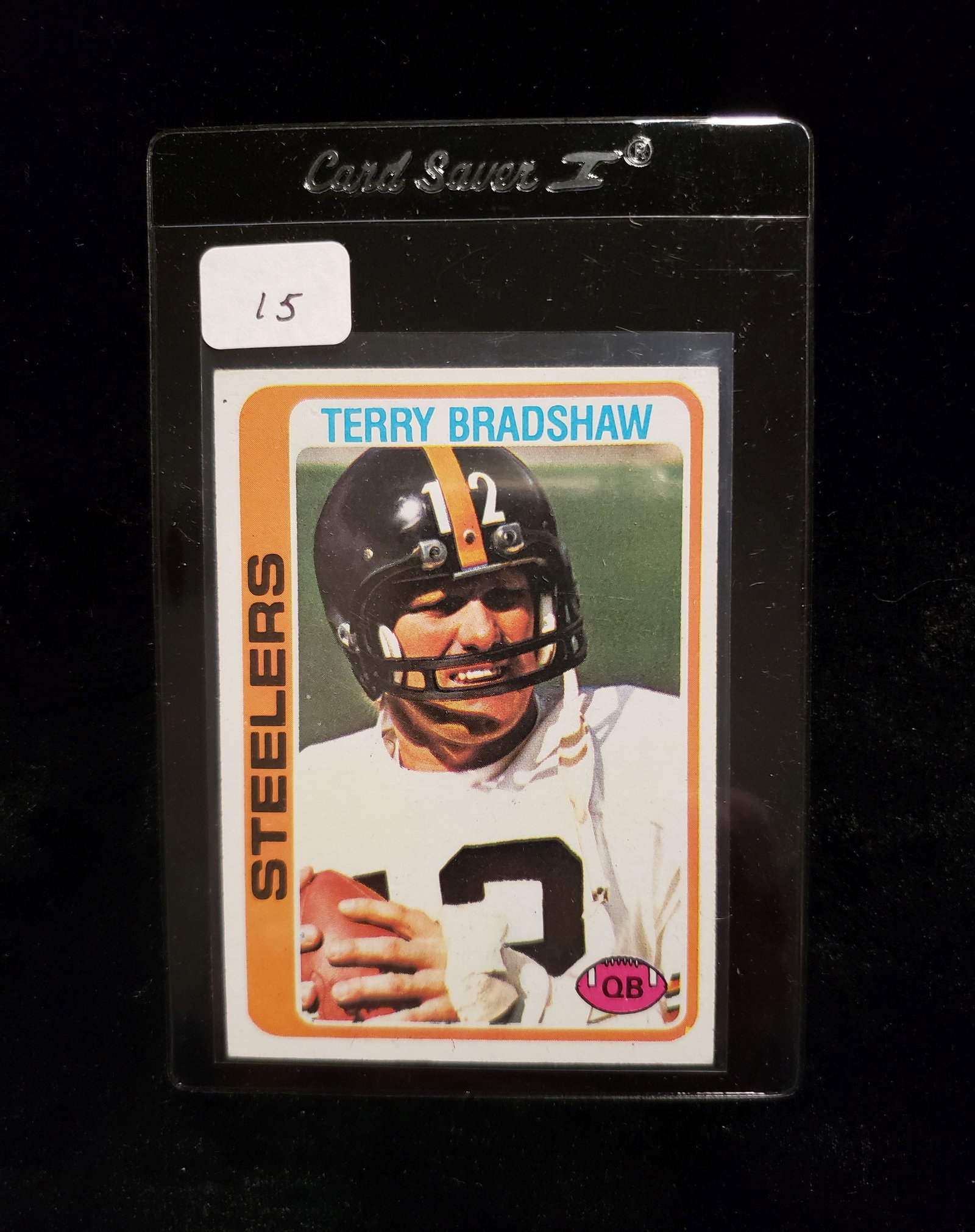 1978 TOPPS FOOTBALL TERRY BRADSHAW STEELERS: 1978 TOPPS TERRY BRADSHAW CARD #65
