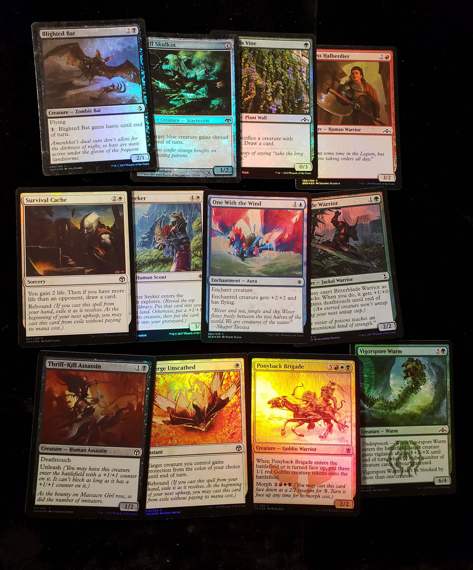 LOT OF 15 MAGIC THE GATHERING TCG ALL HOLO/FOIL CARDS: MAGIC THE GATHERING HOLOGRAPHIC FOIL LOT WITH 15 TOTAL CARDS ALL HOLO/FOILS