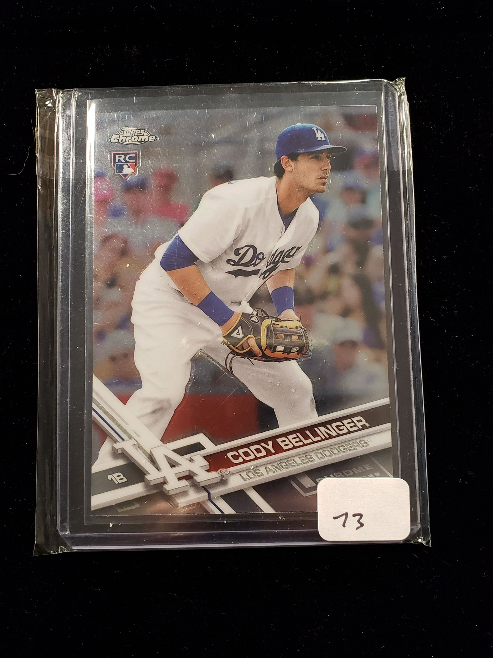 2017 TOPPS CHROME BASEBALL CODY BELLINGER ROOKIE CARD: LA DODGERS MVP CODY BELLINGER ROOKIE CARD