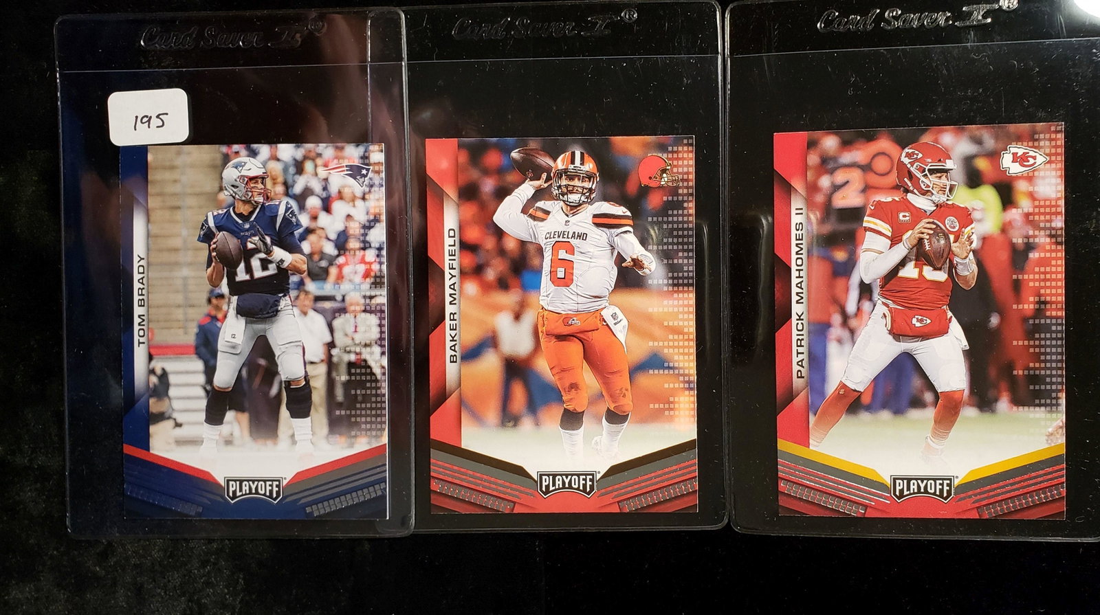 NFL FOOTBALL TOP Qurterbacks LOT BRADY, MAYFIELD AND: 2019 PANINI PLAYOFF FOOTBALL