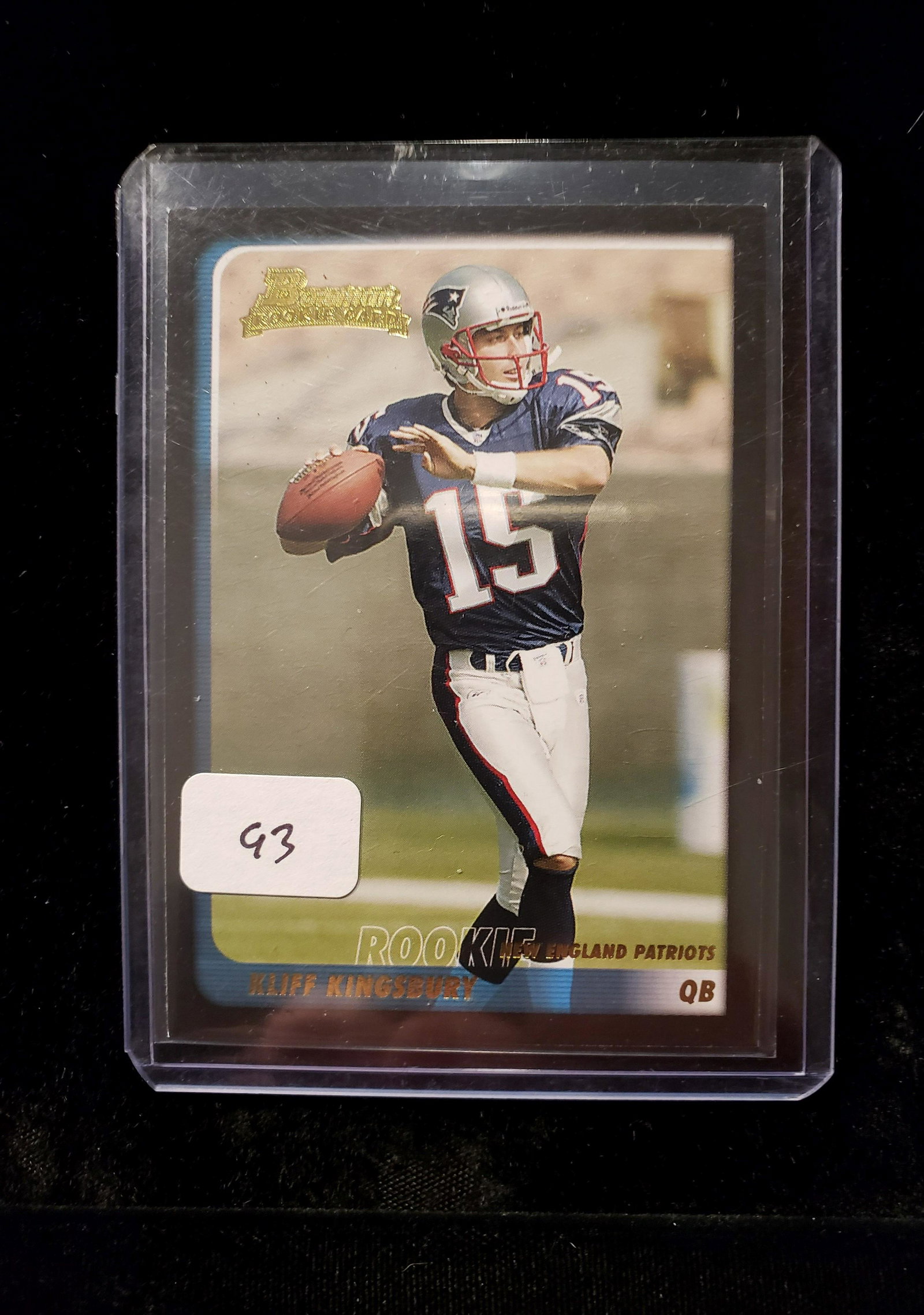 KLIFF KINGSBURY NEW ENGLAND PATS ROOKIE CARD: arizona cardinals head coach kliff kingsbury