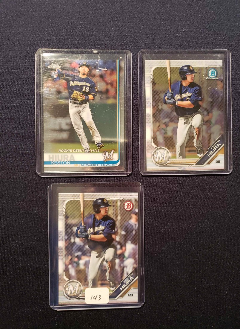 KESTON HIURA MILWAUKEE BREWERS ROOKIE CARDS: KESTON HIURA MILWAUKEE BREWERS ROOKIE CARDS