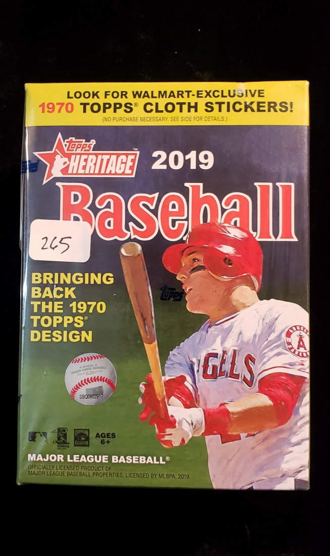 2019 TOPPS HERITAGE BASEBALL SEALED BLASTER BOX: 9 cards per pack 8 PACKS PER BOX FIND 2019'S HOTTEST ROOKIES VLAD GUERRERO JR, TATIS JR., PETE ALONSO, ELOY JIMENEZ IN THE CLASSIC 1970 Topps Baseball design. Current stars, BASEBALL legends and rooki