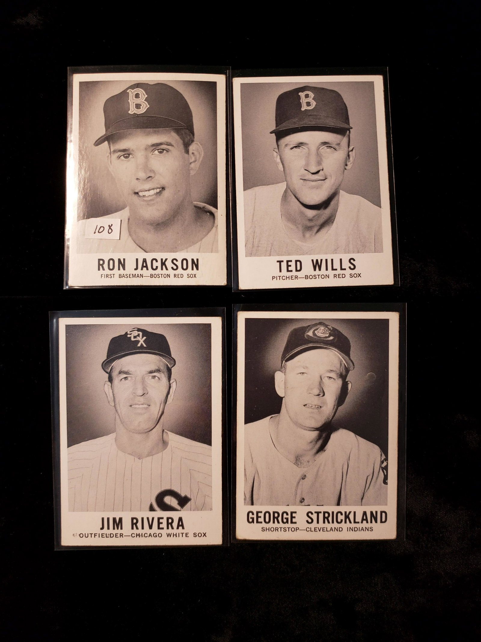1960 LEAF BASEBALL CARDS: 1960 LEAF #56 TED WILLS, # 30 GEORGE STRICKLAND